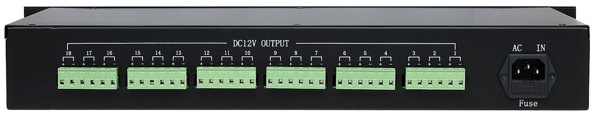 

ZASILACZ RACK 15-PSD1018U 12 V DC 10 A