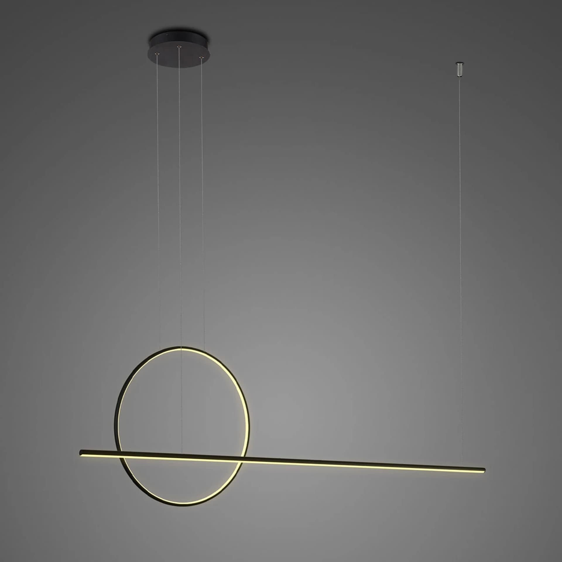 

Lampa wisząca LINEA No.2 120 Φ40 cm 3k 39W czarna Altavola Design (Barwa światła delikatnie ciepła, Kolor Czarny, Możliwość ściemniania nie)