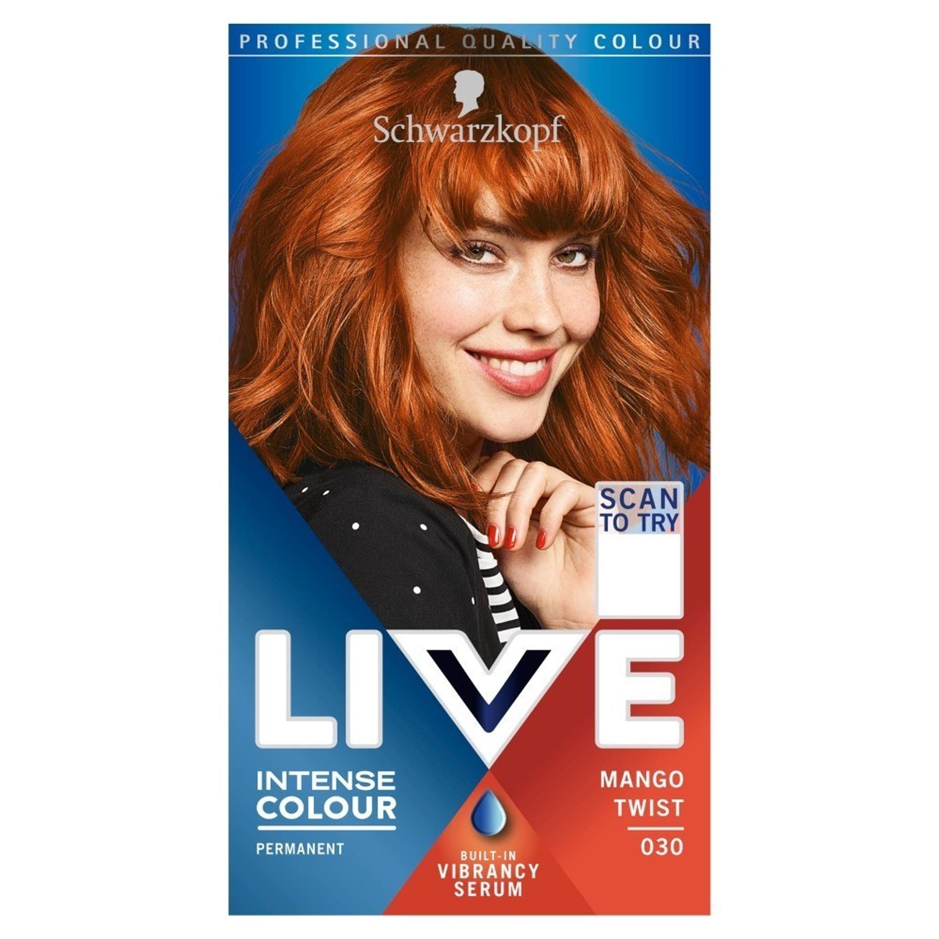 

Schwarzkopf Live Intense Colour Krem koloryzujący nr 030 - Mango Twist 1op.