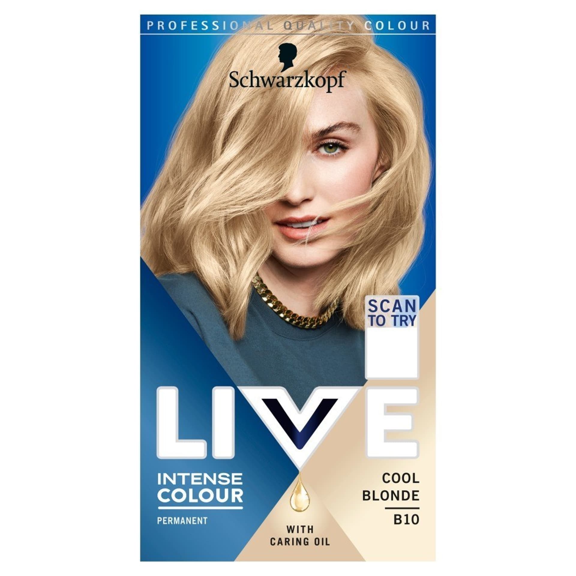 

Schwarzkopf Live Intense Colour Krem koloryzujący nr B10 - Cool Blonde 1op.