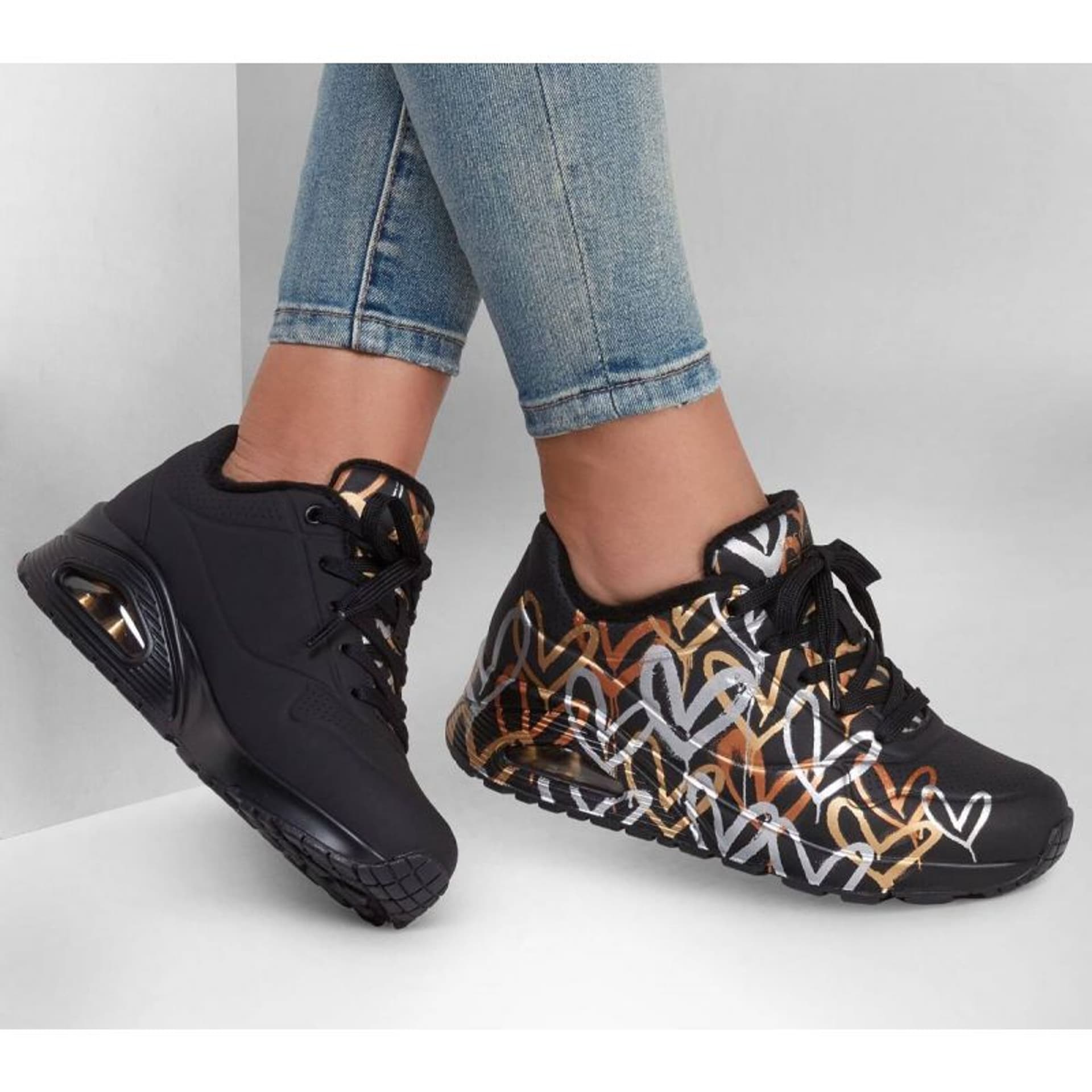 

Buty Skechers Uno Metallic Love W 155523 (kolor Czarny, rozmiar 41)