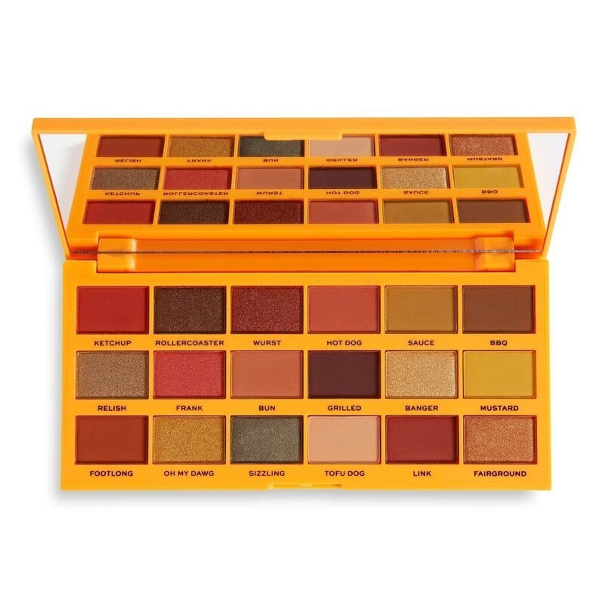 

Makeup RevolutionTasty Palette Paletka cieni do powiek (18) Hot Dog 1szt, 18) hot dog 1sz