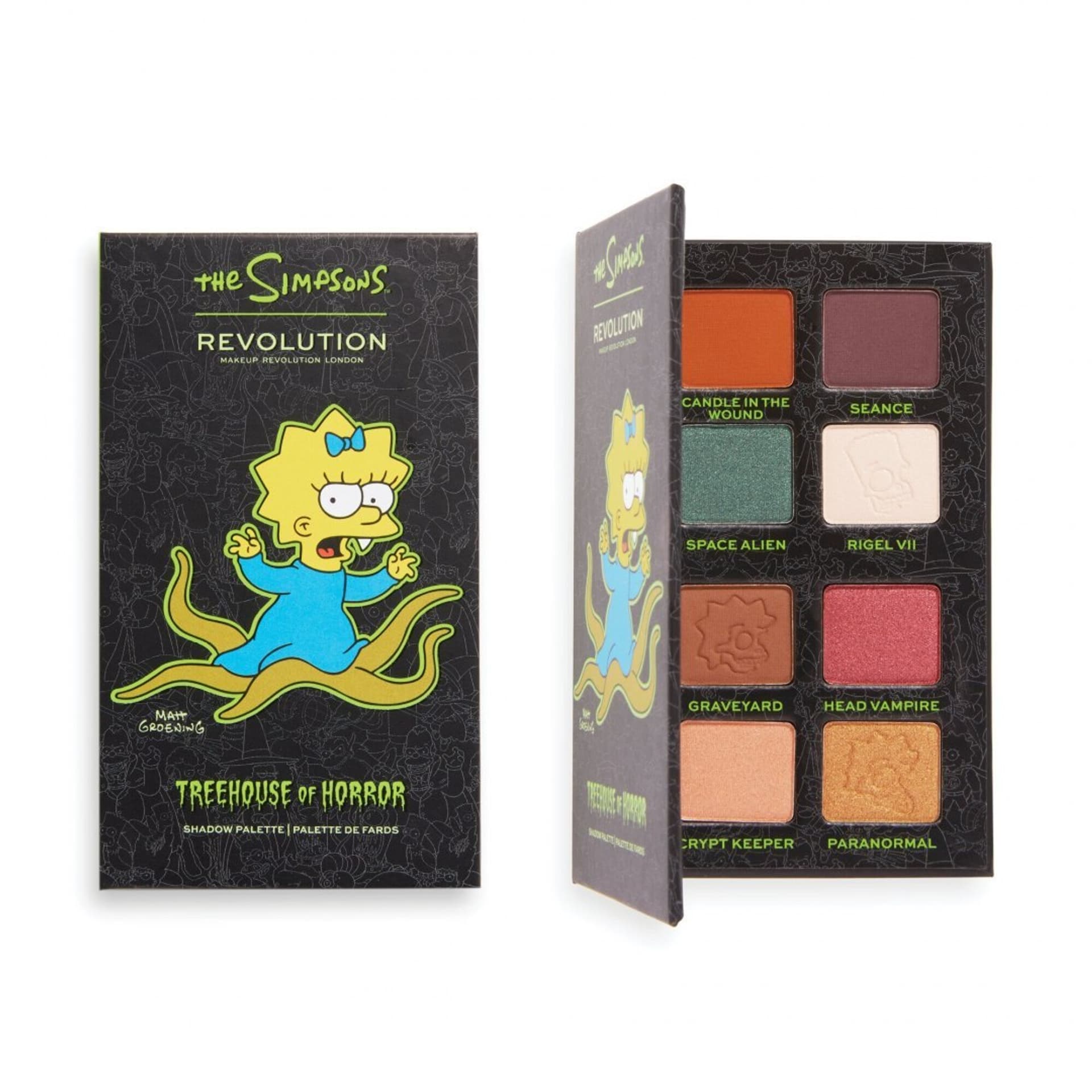 

Makeup Revolution The Simpsons Paleta cieni do powiek (8) Alien Maggie 1szt, 8) alien maggie 1sz