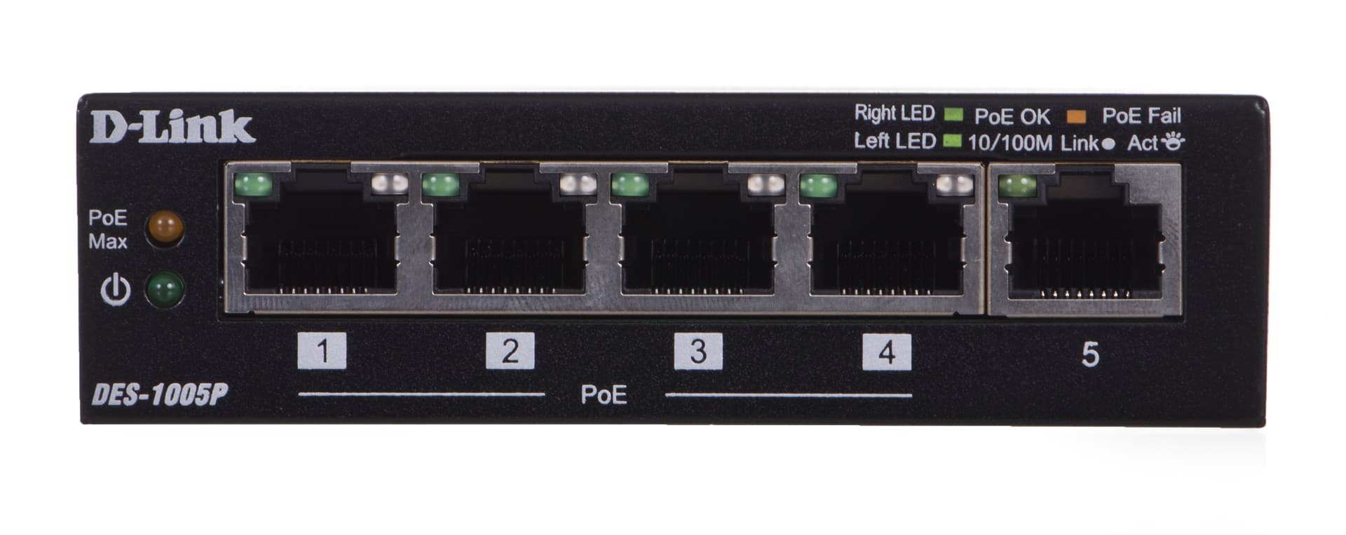 

Switch D-Link DES-1005P/E (5x 10/100Mbps)