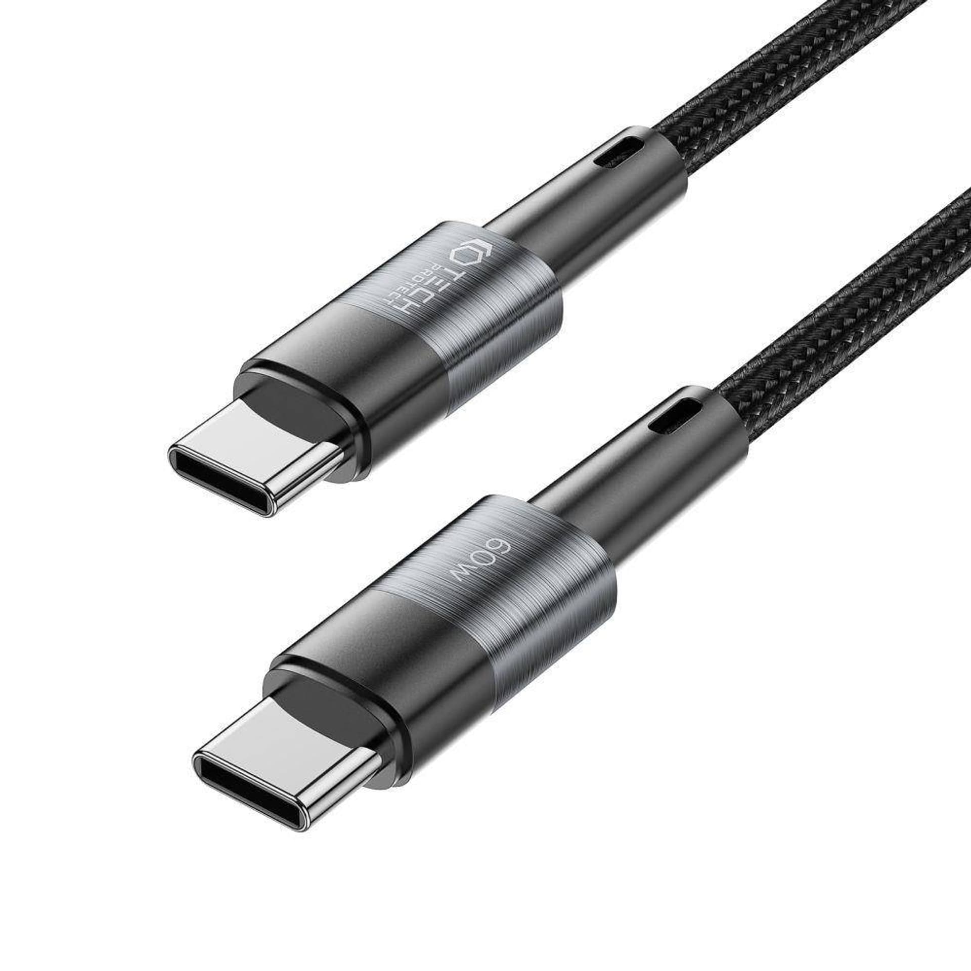 

Kabel 60W 3A 0,25m USB-C - USB-C Tech-Protect UltraBoost szary
