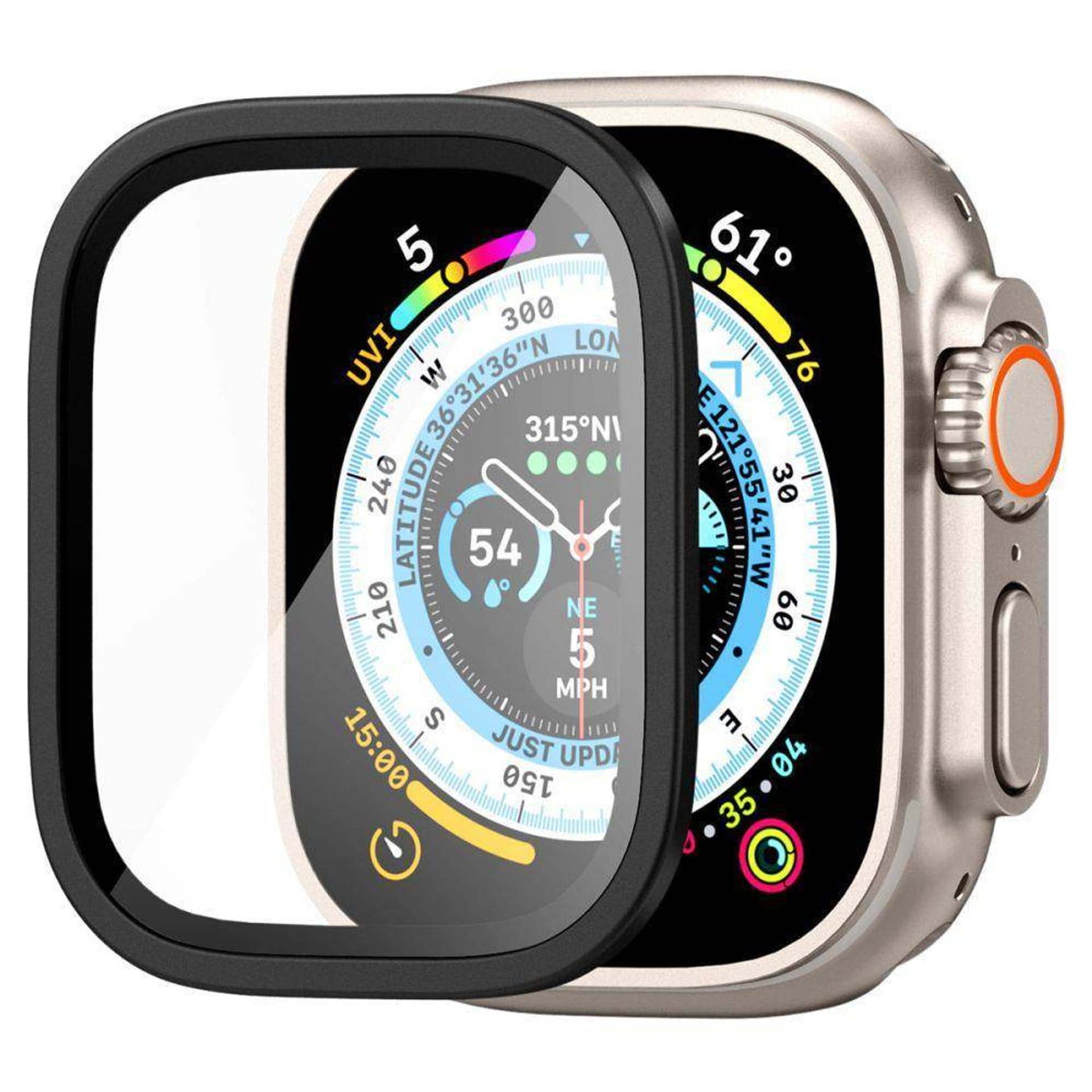 

Szkło Hartowane APPLE WATCH ULTRA (49MM) Spigen Glas.tR Slim Pro czarne, 49mm) spigen glas.tr slim pro czarn
