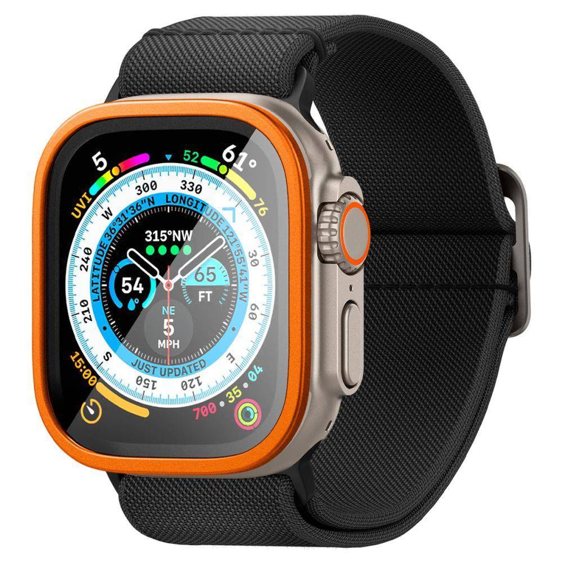 

Szkło Hartowane APPLE WATCH ULTRA (49MM) Spigen Glas.tR Slim Pro pomarańczowe, 49mm) spigen glas.tr slim pro pomarańczow