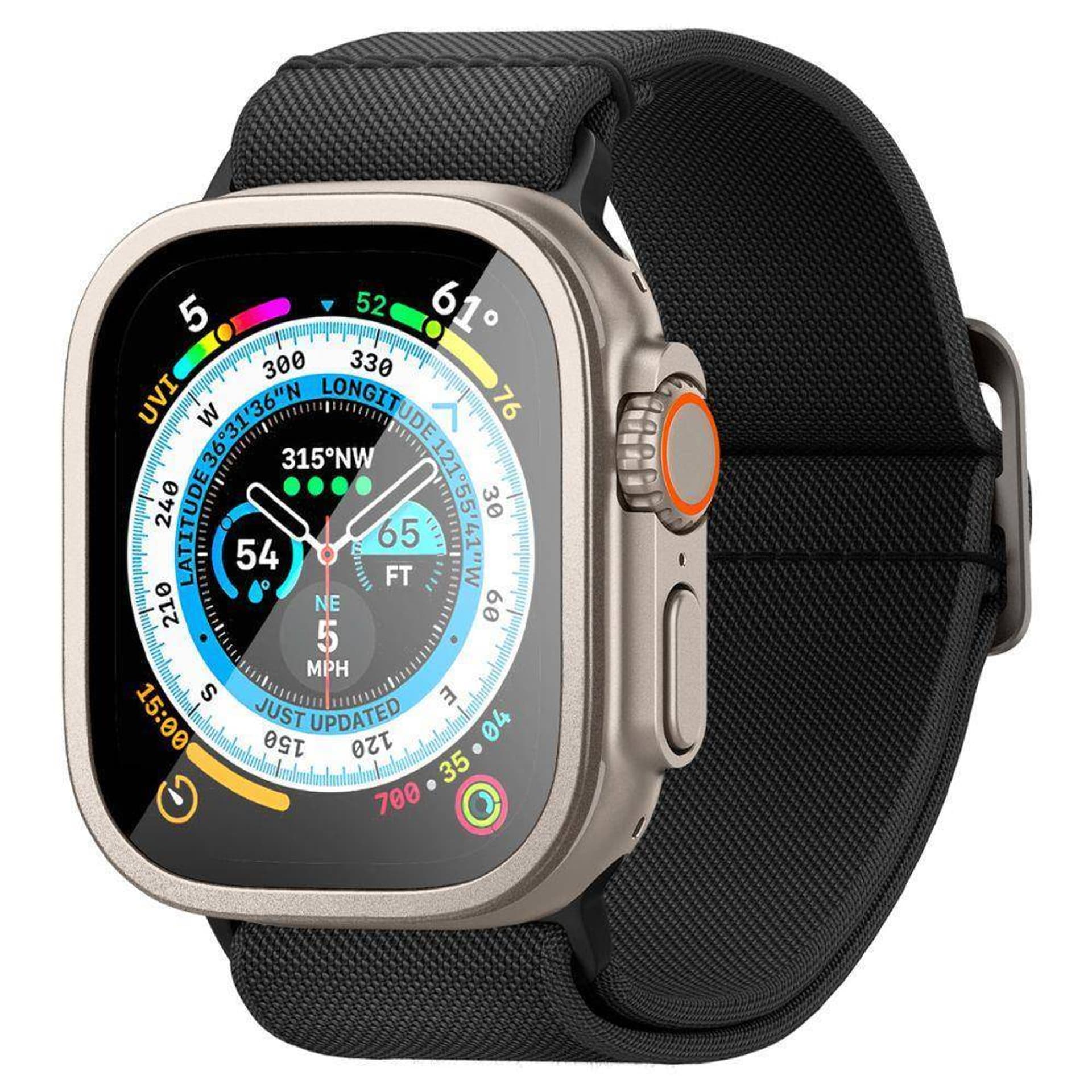 

Szkło Hartowane APPLE WATCH ULTRA (49MM) Spigen Glas.tR Slim Pro titanium szare, 49mm) spigen glas.tr slim pro titanium szar