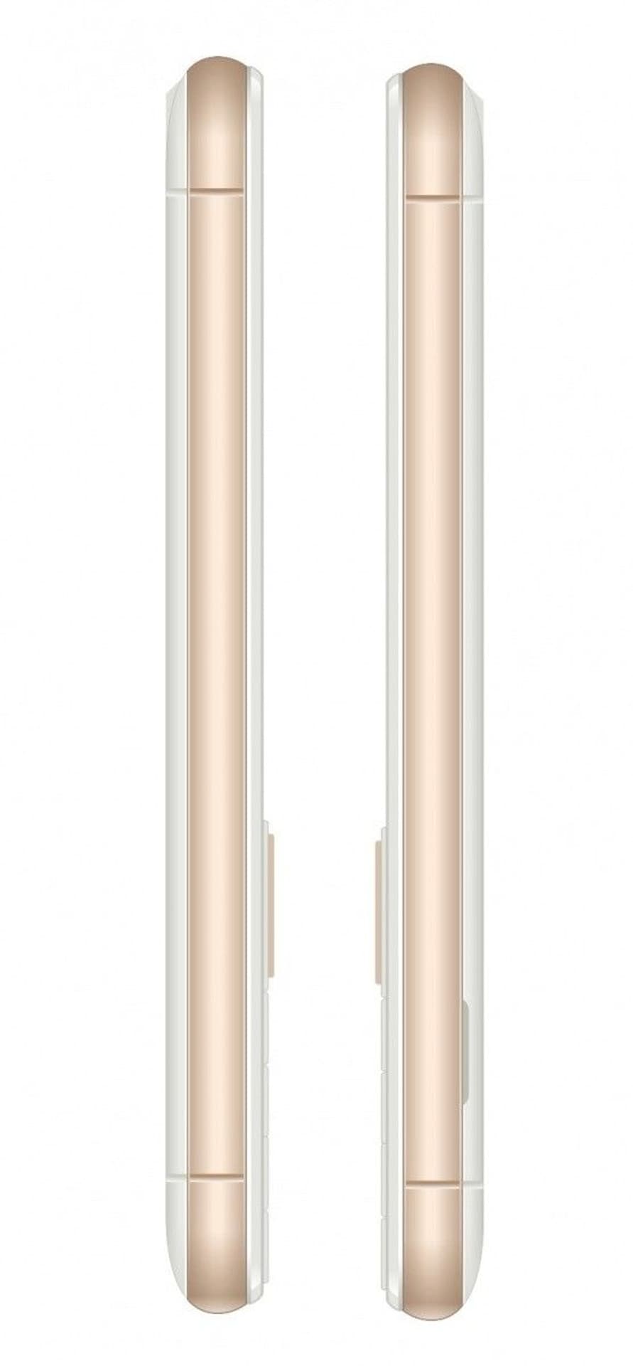 

Telefon MM 136 Dual SIM Telefon GSM Biało-złoty