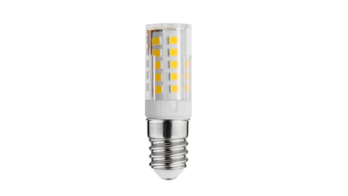 

Żarówka LED SMD 2835 ciepła biała E14 3.5W AC220-240V kąt świecenia 360 stponi 320lm 38mA 3000K LD-E14P35W-30