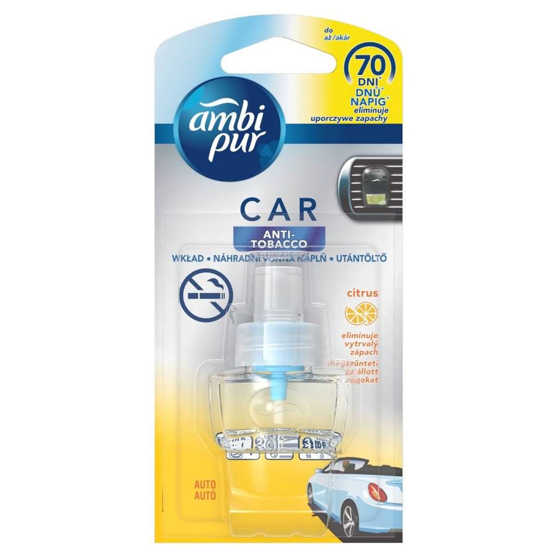 

Ambi Pur Car Anti Tobacco Wkład 7 ml