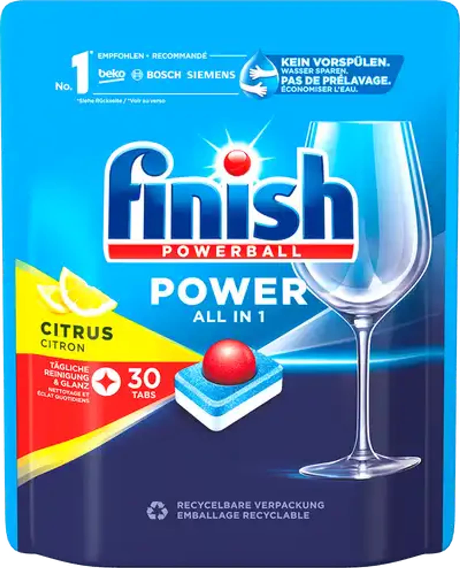

Finsh Powerball Citrus Tabletki do Zmywarki 30 szt.