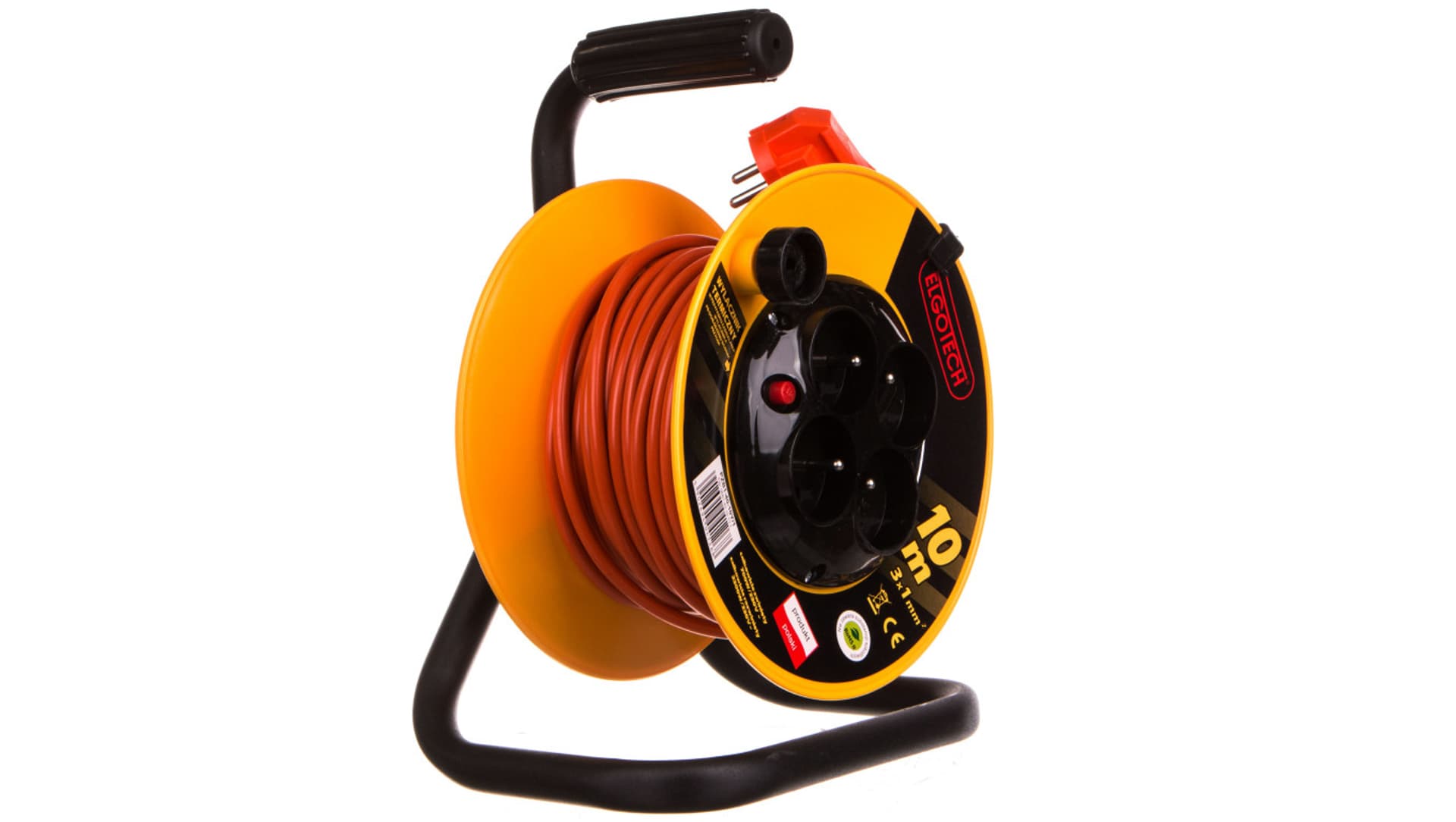 

Przedłużacz bębnowy 4-gniazda z/u 10m /OMY 3x1/ mały bęben PZB1-40-10Y/1