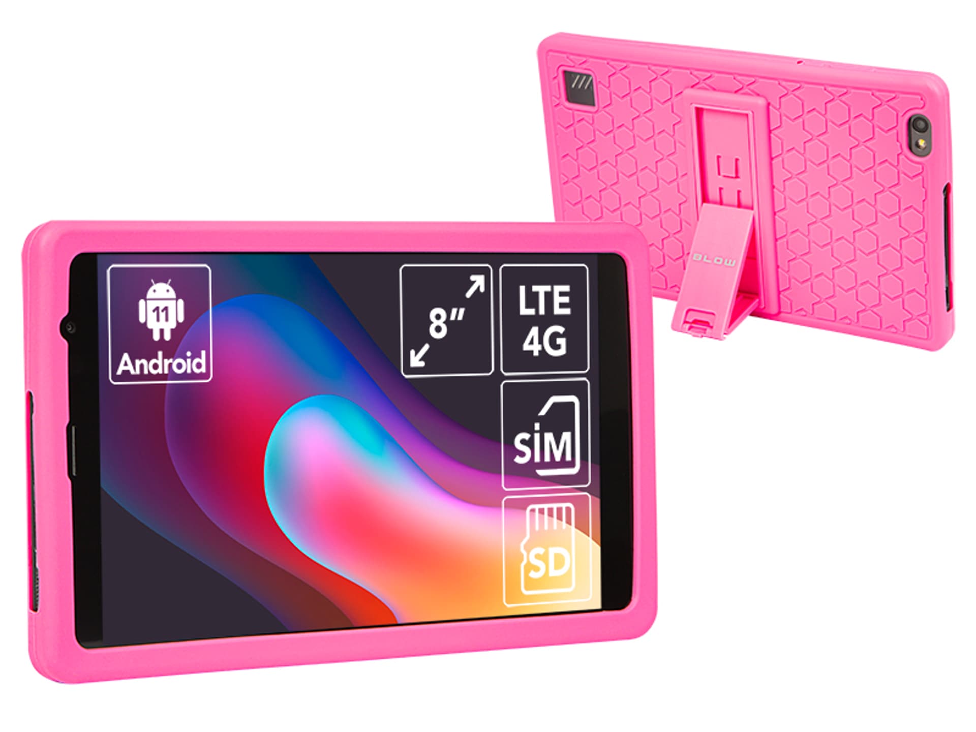 

Tablet BLOW PlatinumTAB8 4G + etui Kids