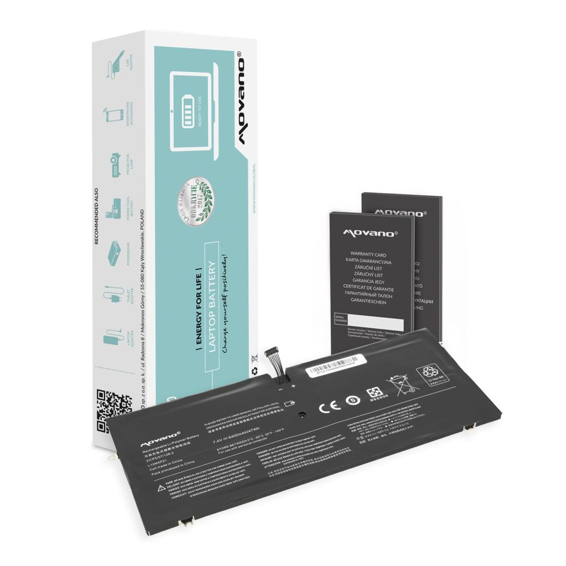 

Bateria Movano do Lenovo Yoga 2 Pro
