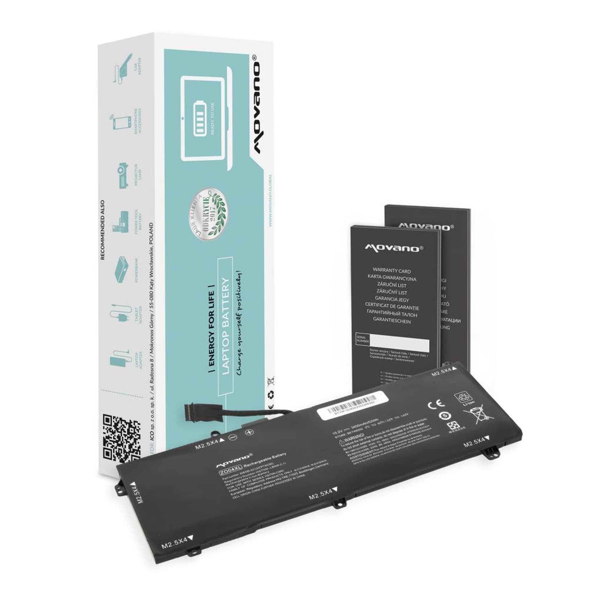 

Bateria Movano do HP ZBook Studio G3