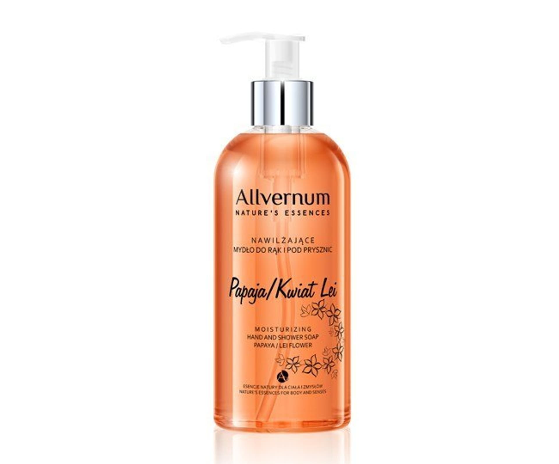 

Allvernum Nature`s Essences Mydło do rąk i pod prysznic Papaja-Kwiat Lei 300ml