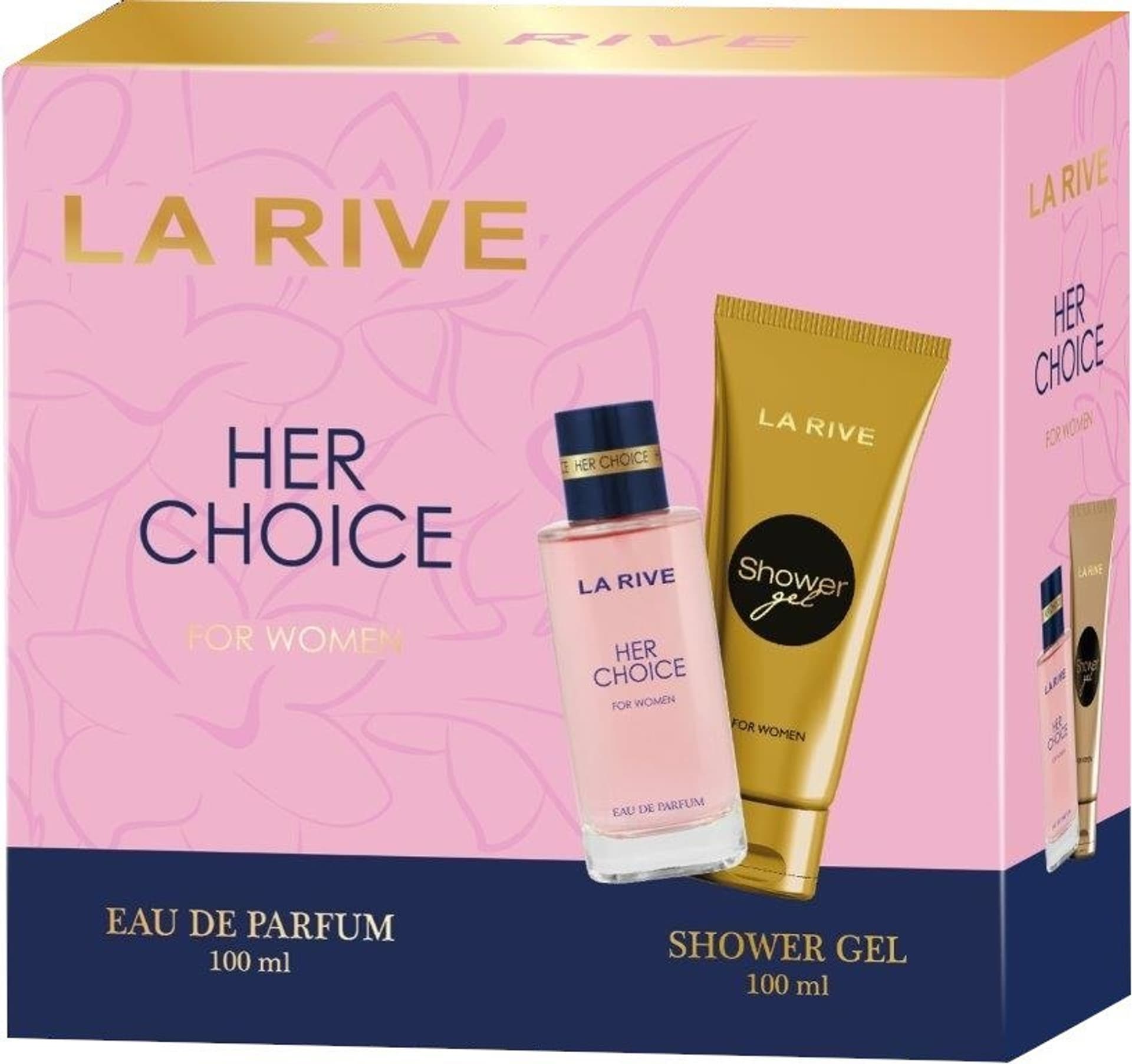 

La Rive for Woman Zestaw prezentowy Her Choice (woda perfumowana 100ml+żel pod prysznic 100ml)