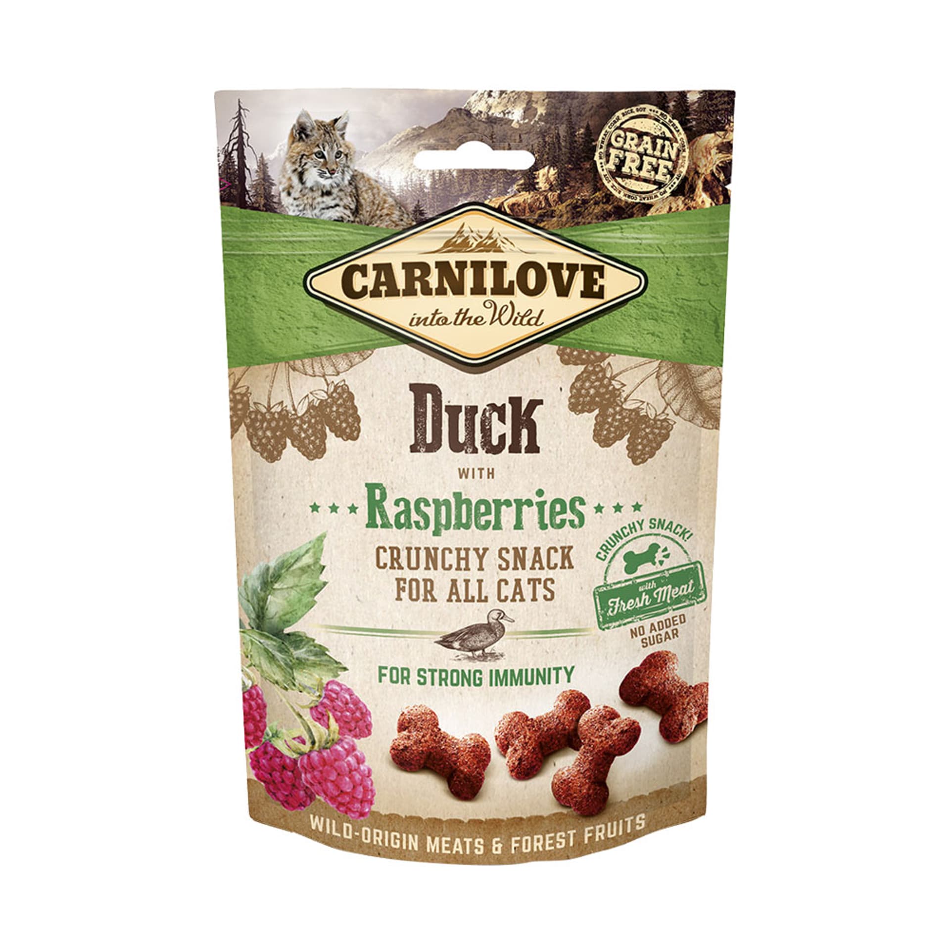 

Carnilove Crunchy Fresh Snack Duck+Raspber kot 50g