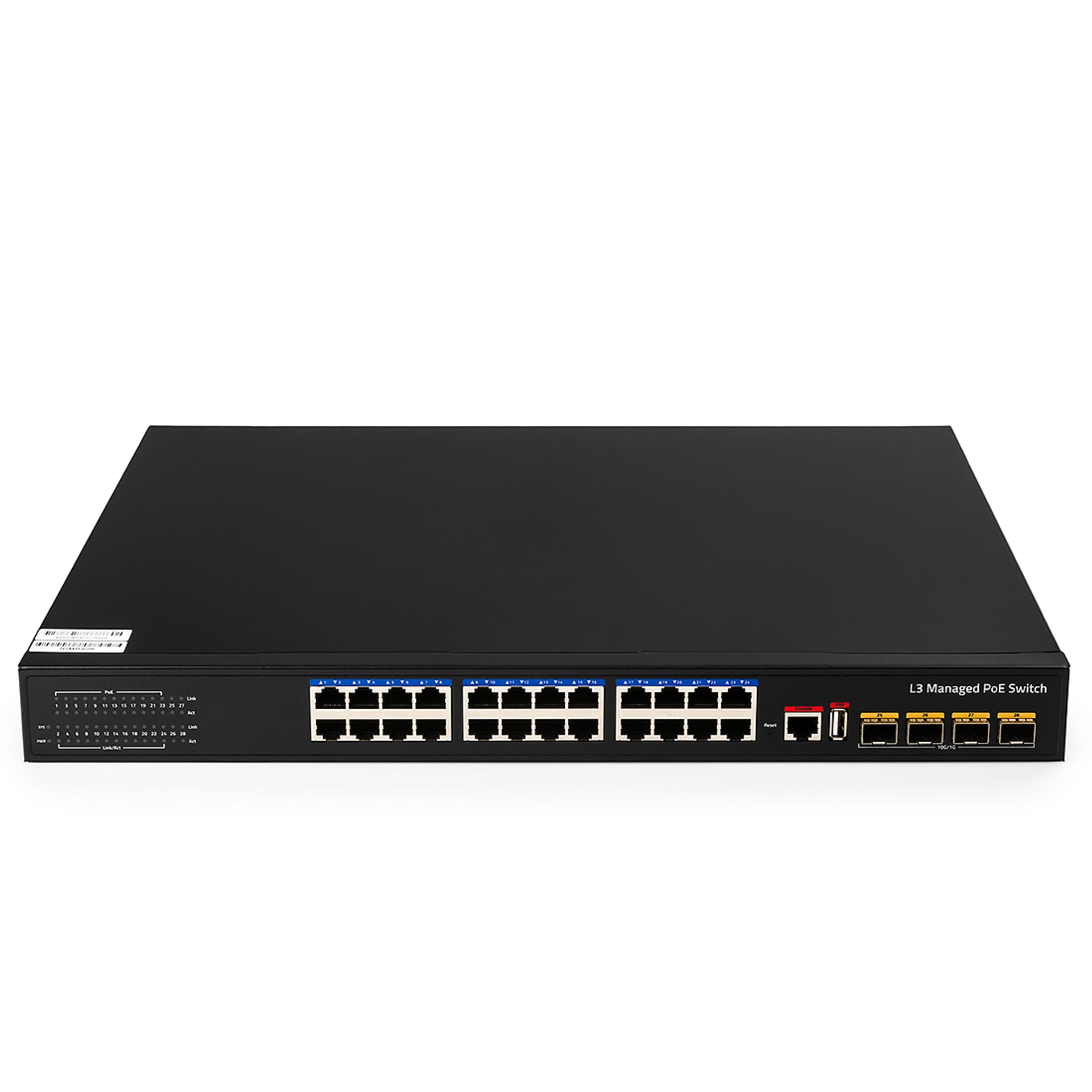 

SWITCH 24x PoE+ GS5024PS4 400W 4x SFP +RJ Layer 3
