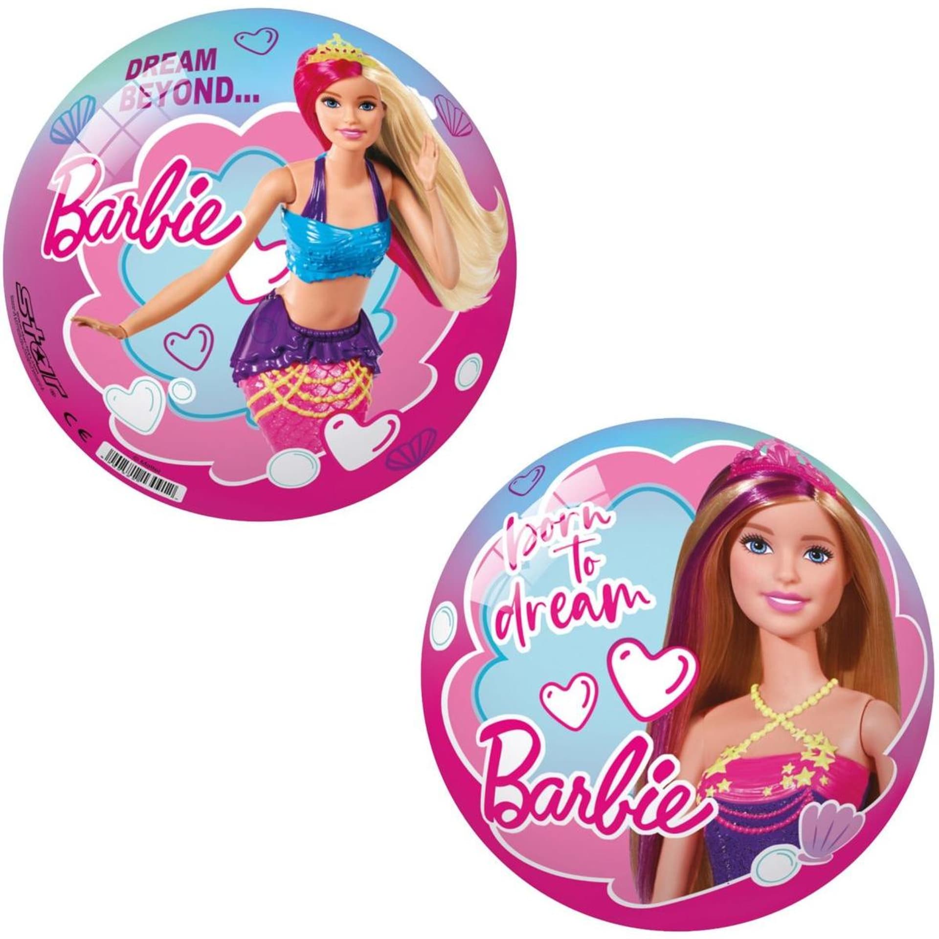 

PIŁKA GUMOWA 23 CM LICENCJA BARBIE MATTEL