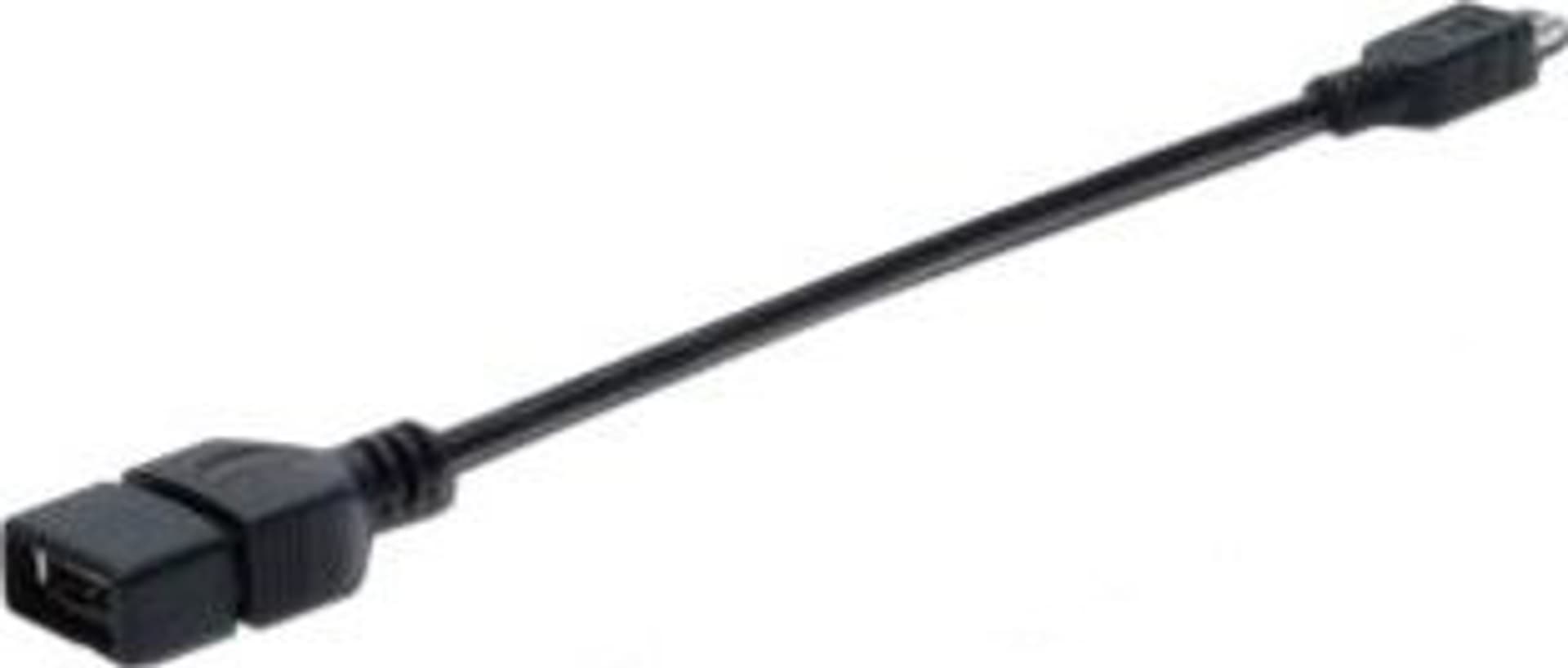 

Kabel połączeniowy USB 2.0 OTG Typ miniUSB B(5pinów)/USB A, M/Ż czarny 0,2m AK-300310-002-S