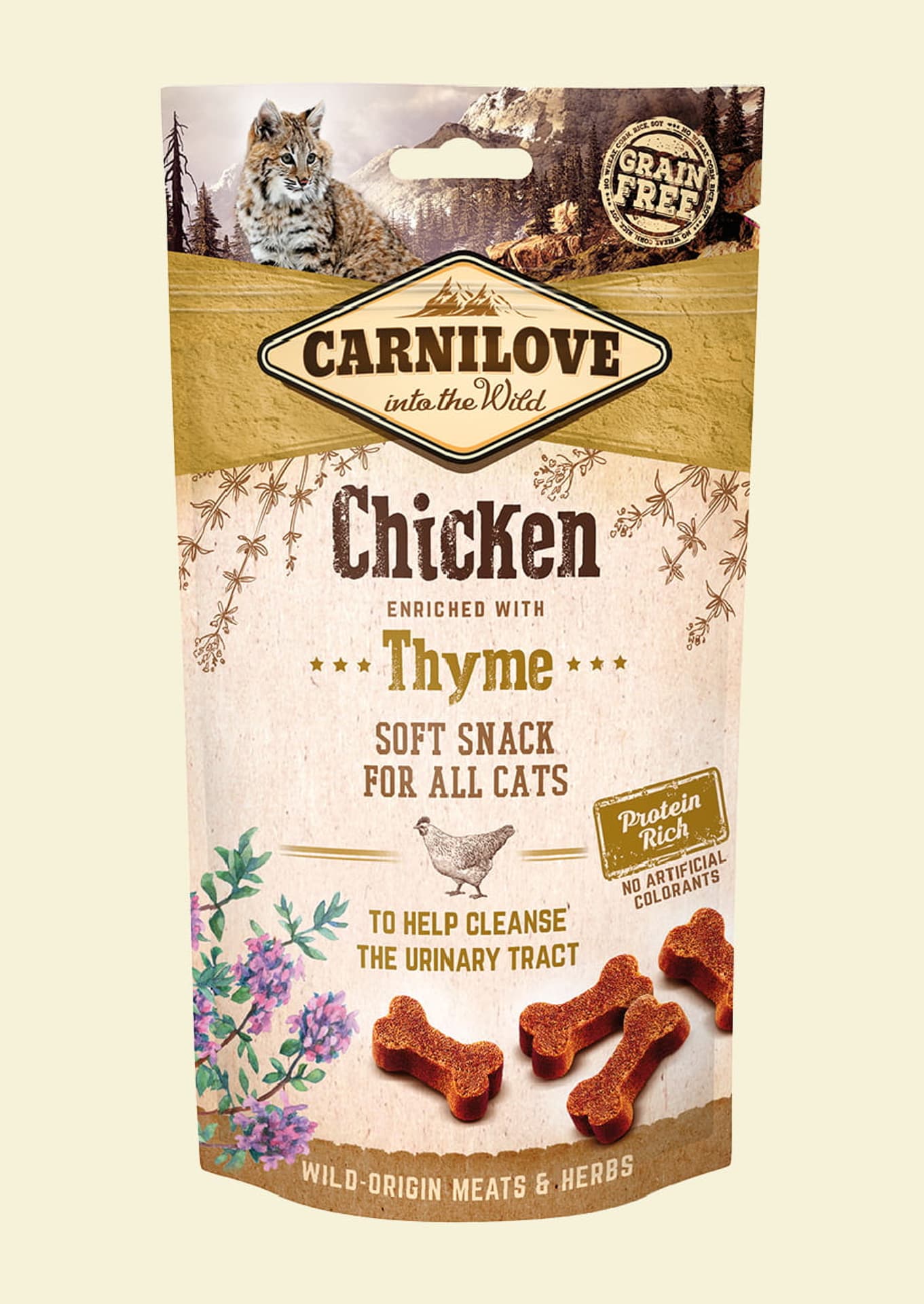 

Carnilove Soft Moist Snack Chicken+Thyme kot 50g