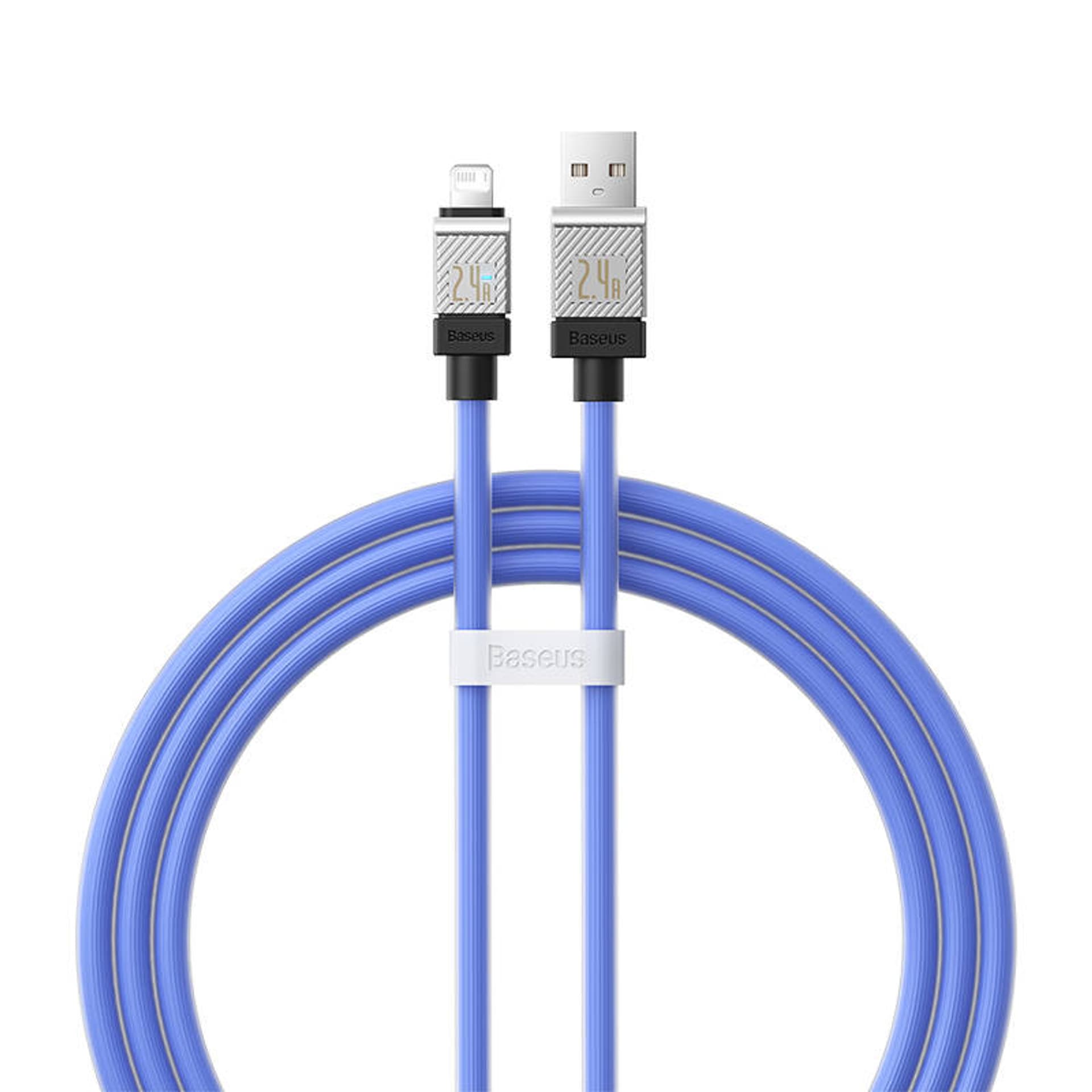 

Kabel szybko ładujący Baseus USB-A do Lightning CoolPlay Series 2.4A 1m (fioletowy)