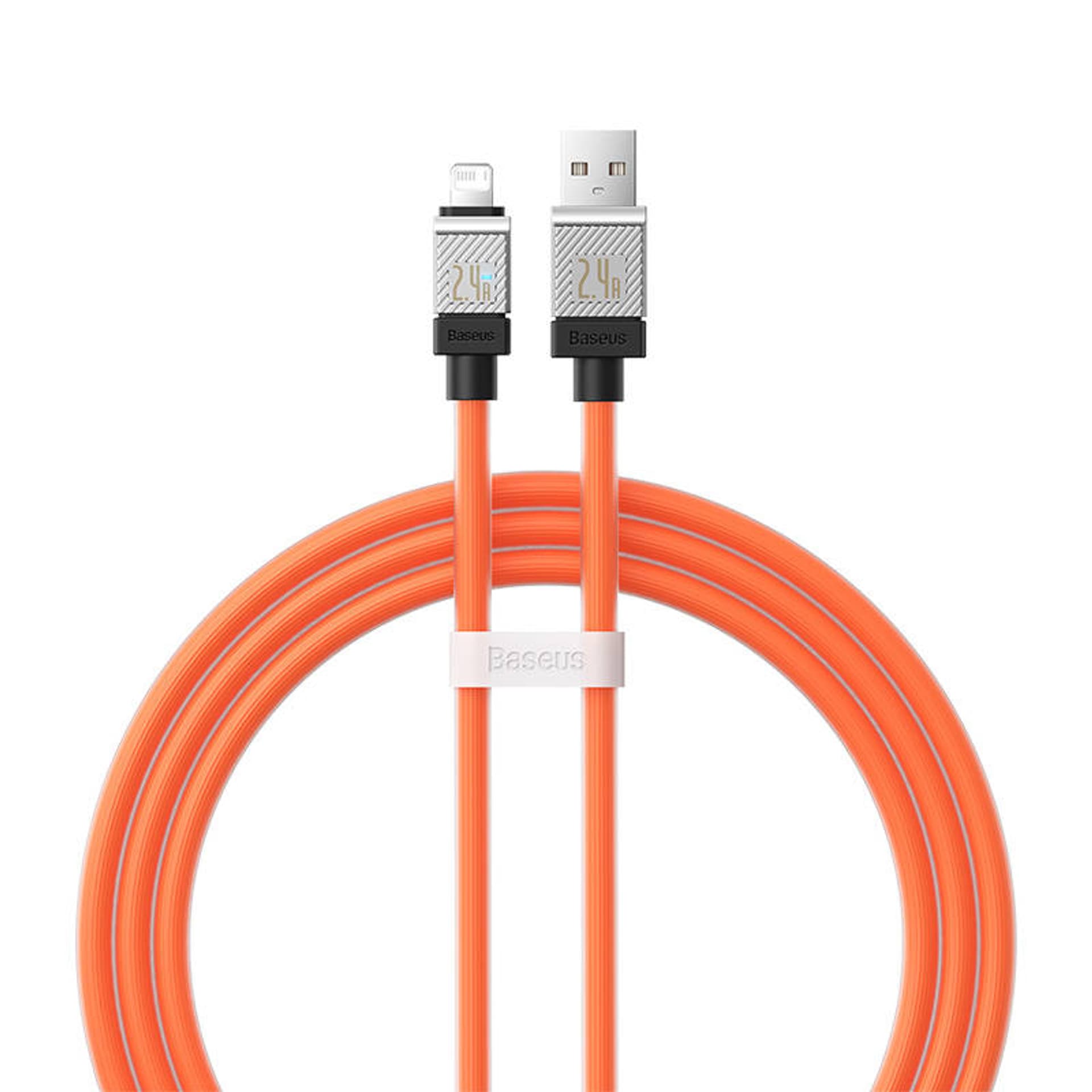 

Kabel szybko ładujący Baseus USB-A do Lightning CoolPlay Series 2.4A 1m (pomarańczowy)