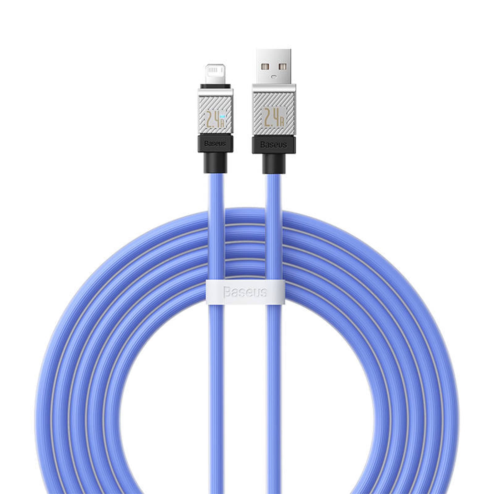 

Kabel szybko ładujący Baseus USB-A do Lightning CoolPlay Series 2m, 2.4A (niebieski)