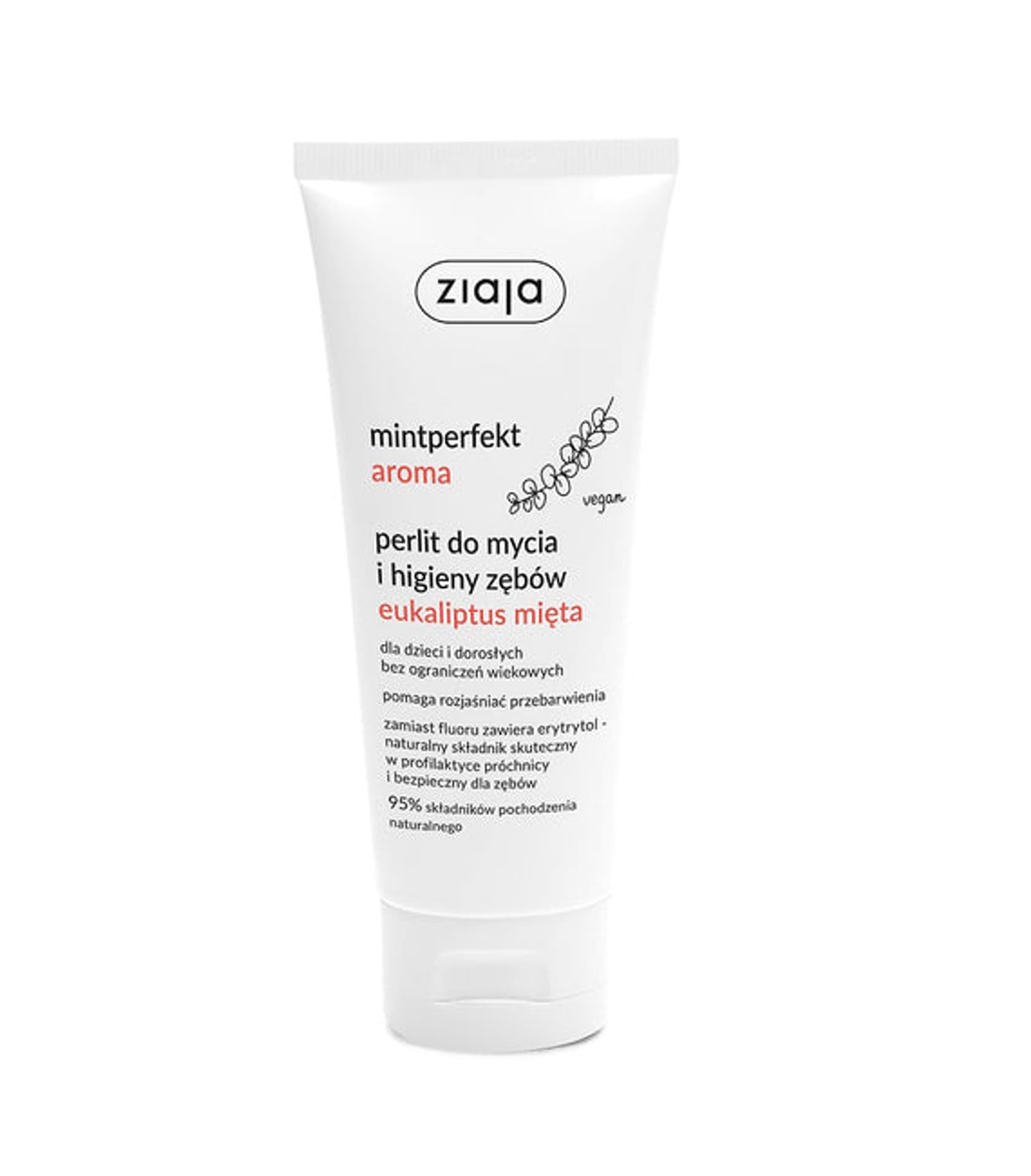 

ZIAJA Mintperfekt Aroma perlit do mycia i higieny zębów Eukaliptus-Mięta 100ml