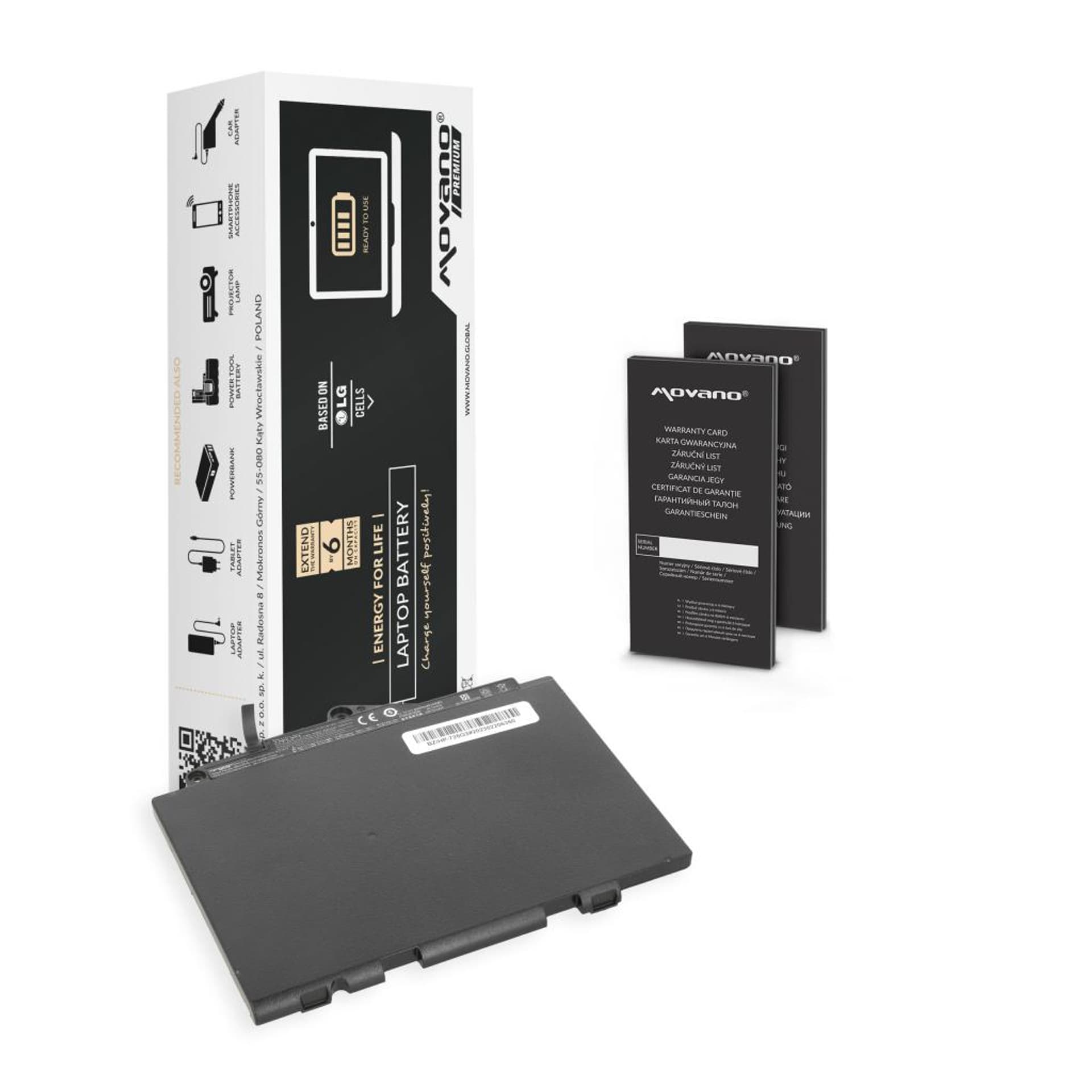 

Bateria Movano Premium do HP EliteBook 725 G3, 820 G3
