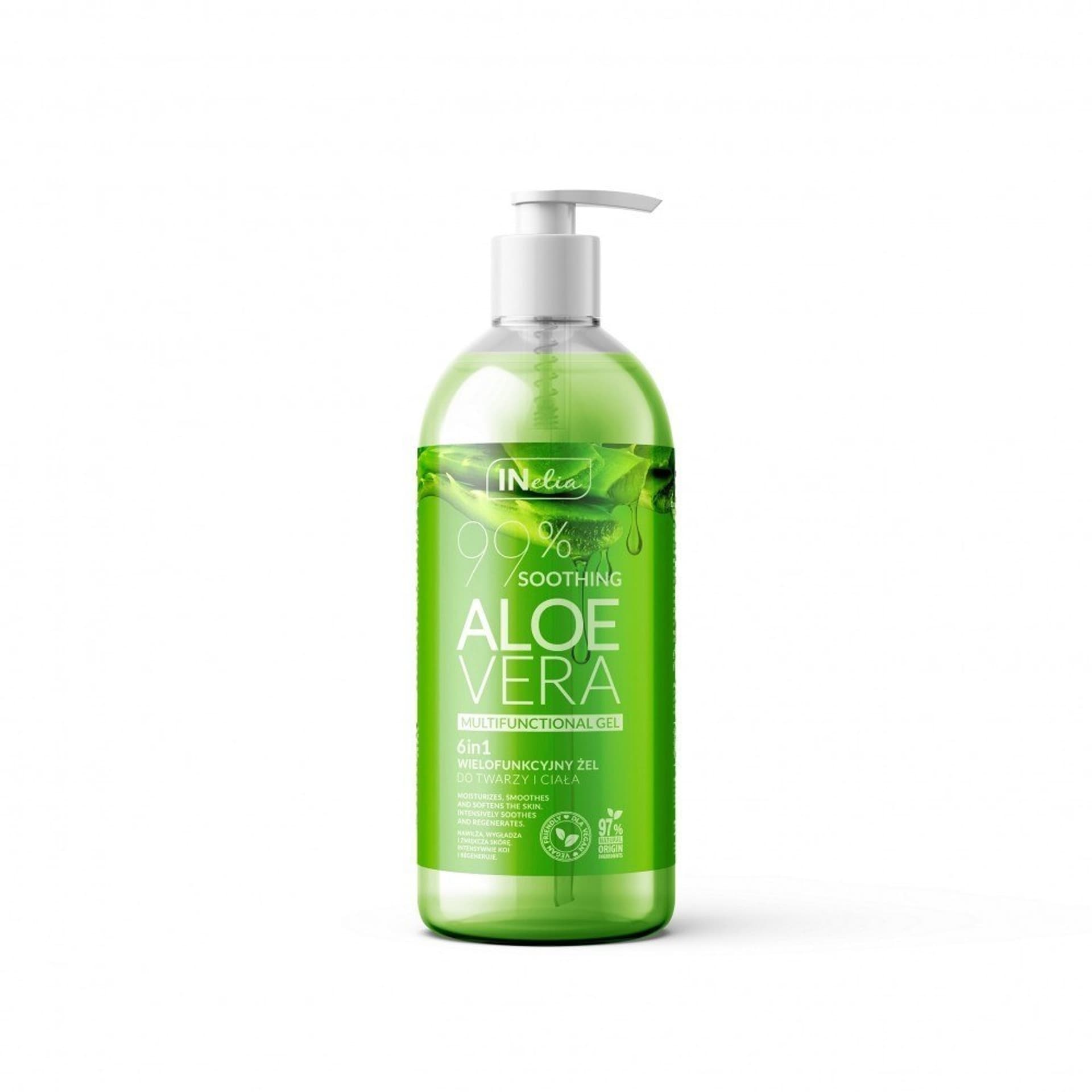 

REVERS INelia Wielofunkcyjny Żel do twarzy i ciała 99% Soothing Aloe Vera 500ml - pompka