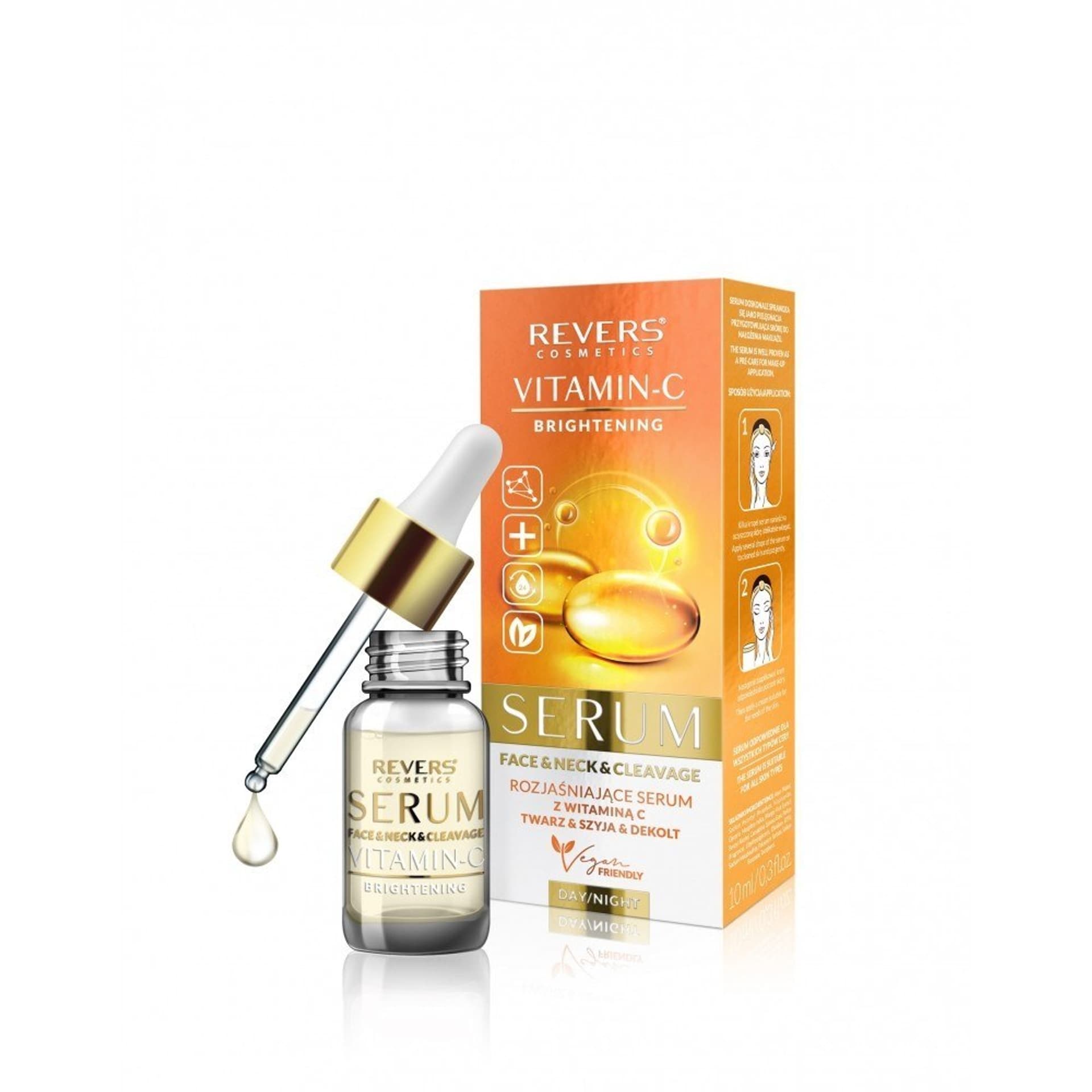 

REVERS Rozjaśniajce Serum z witaminą C do twarzy,szyi i dekoltu 10ml