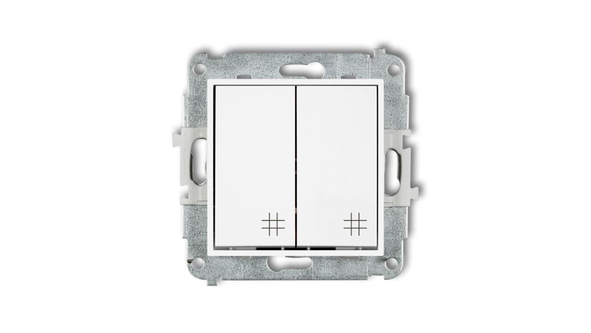 

MINI Mechanizm łącznika podwójnego krzyżowego biały mat 25MWP-66