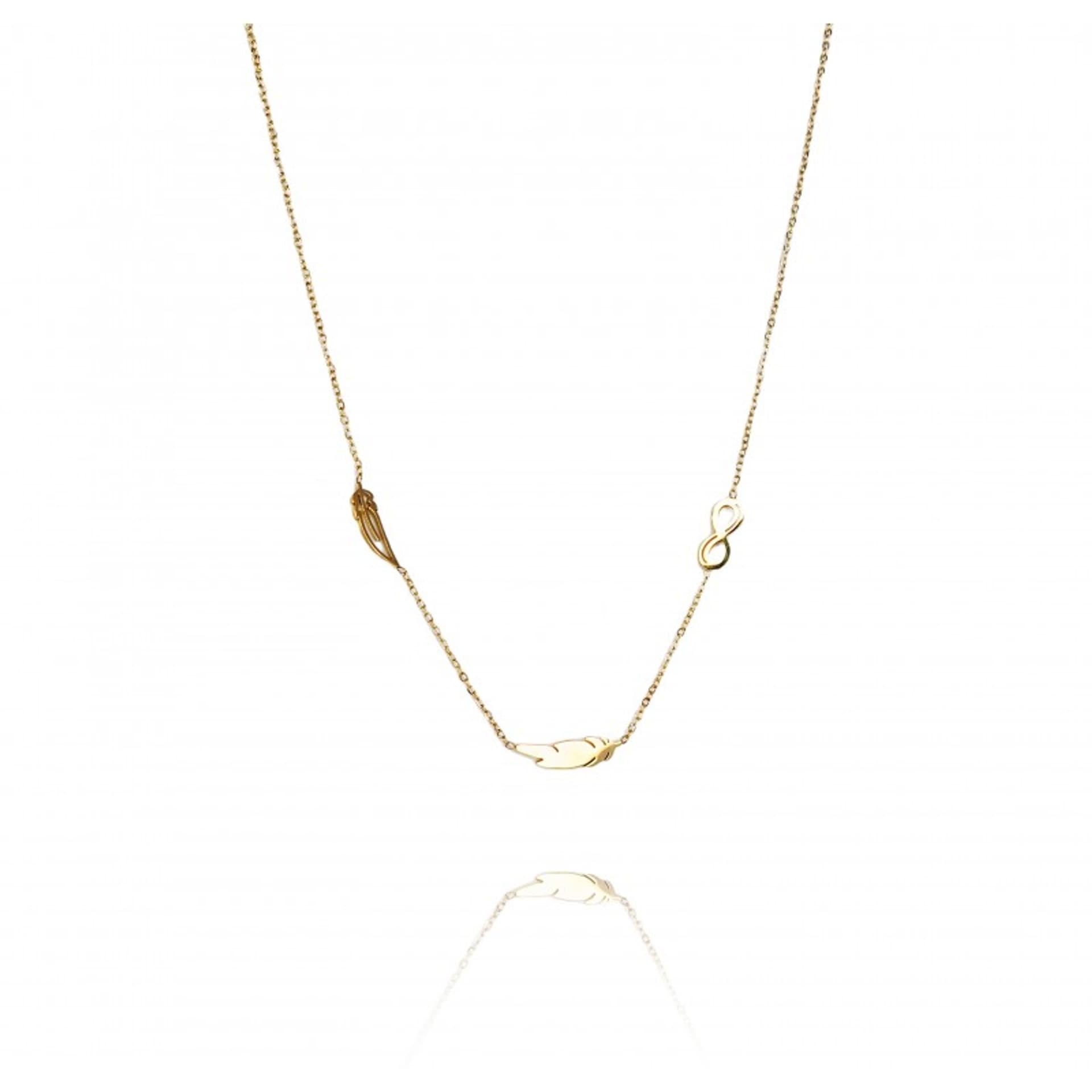 

Naszyjnik stal chirurgiczna pozłacana 14k gold NST1618