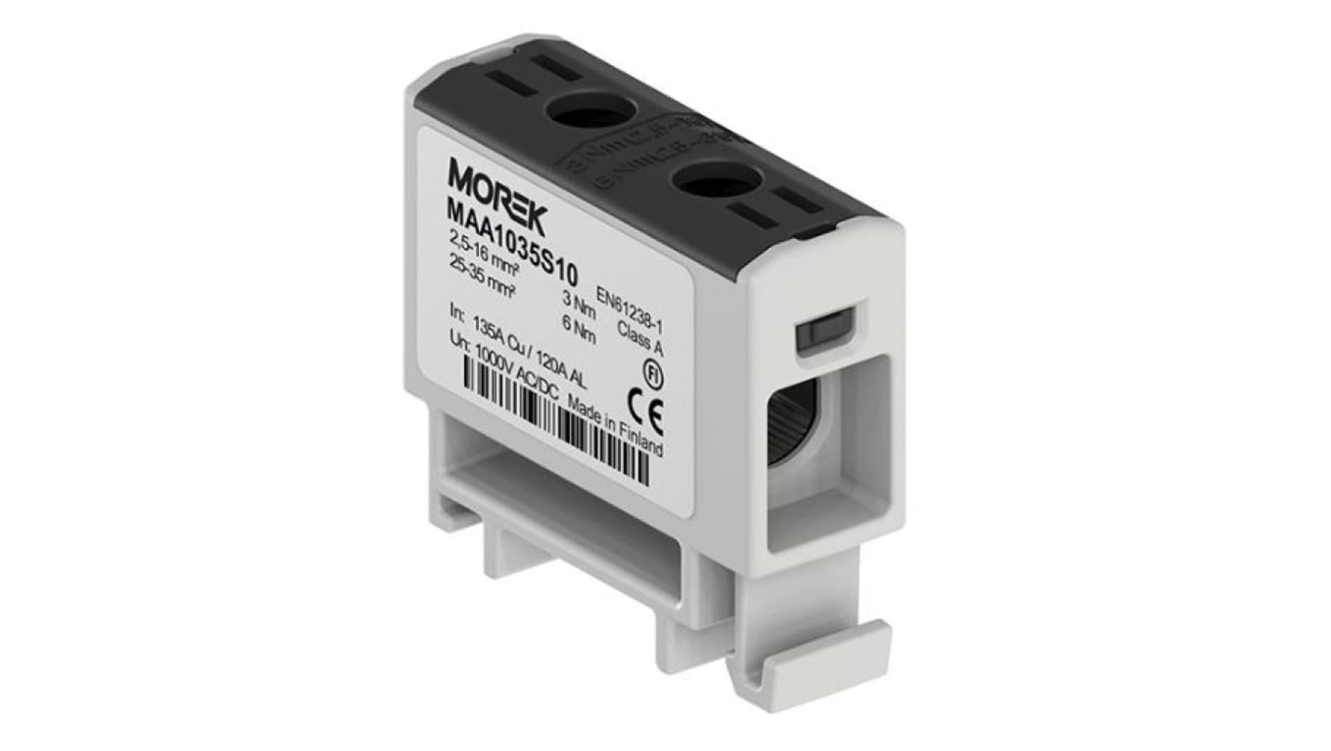 

Złączka OTL35 kolor czarny 1xAl/Cu 2,5-35mm2 1000V Zacisk uniwersalny MAA1035S10
