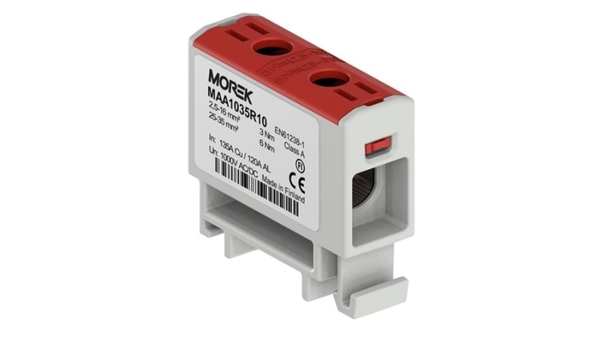 

Złączka OTL35 kolor czerwony 1xAl/Cu 2,5-35mm2 1000V Zacisk uniwersalny MAA1035R10