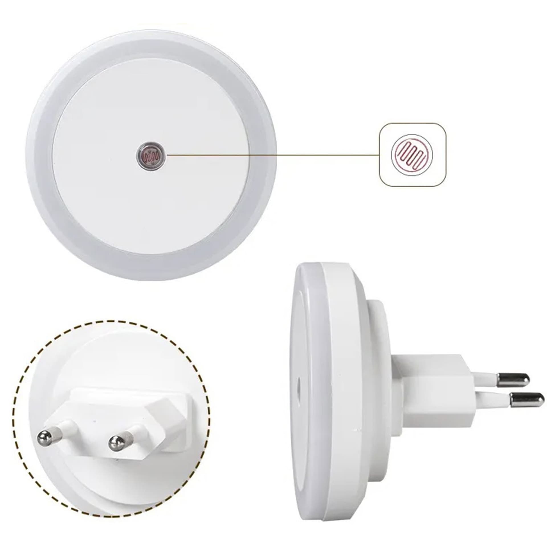 

ZD104 Lampka nocna led czujnik zmierzchu