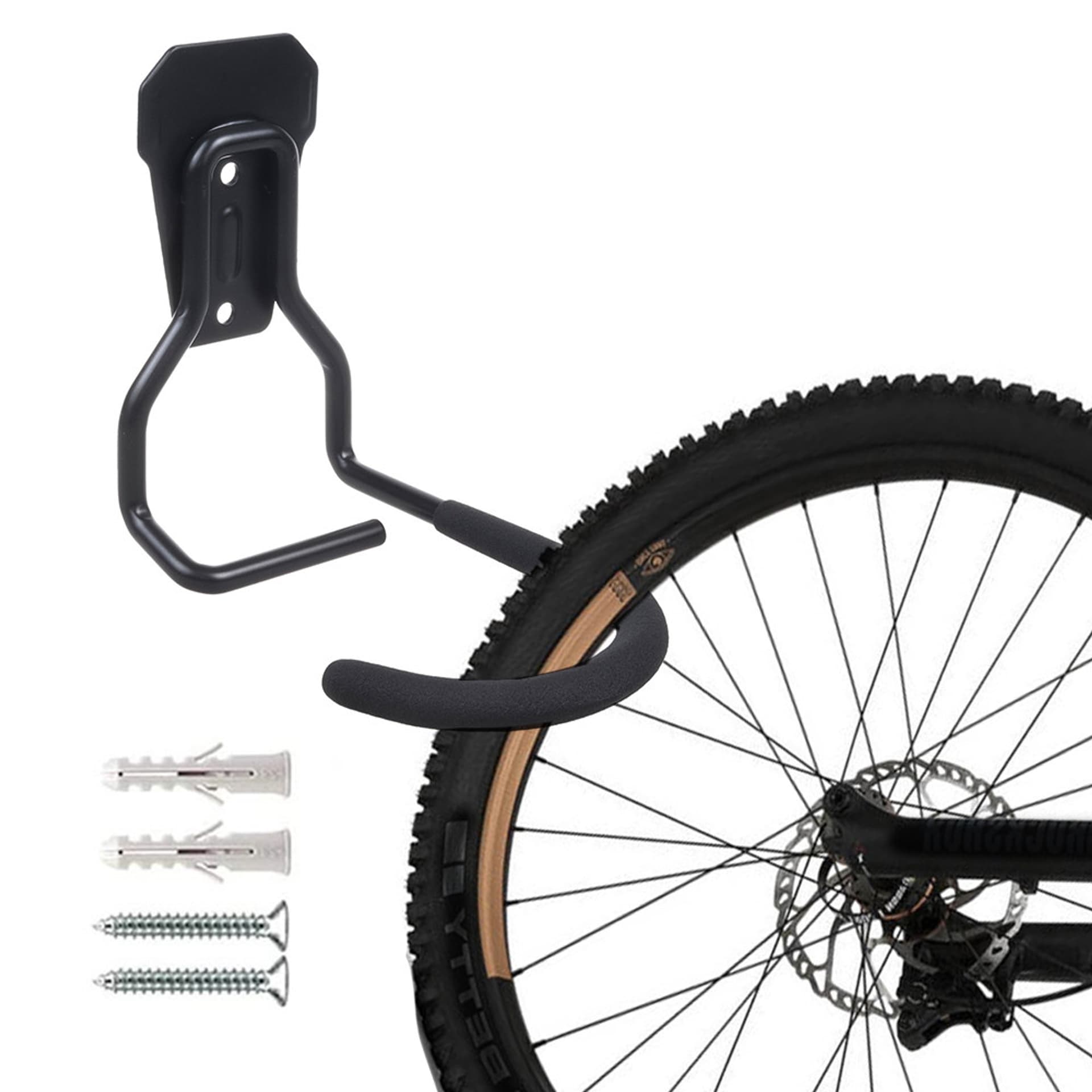 

Rowerowy uchwyt ścienny Maclean, pionowy, stal, max. obciążenie 20kg, MC-433
