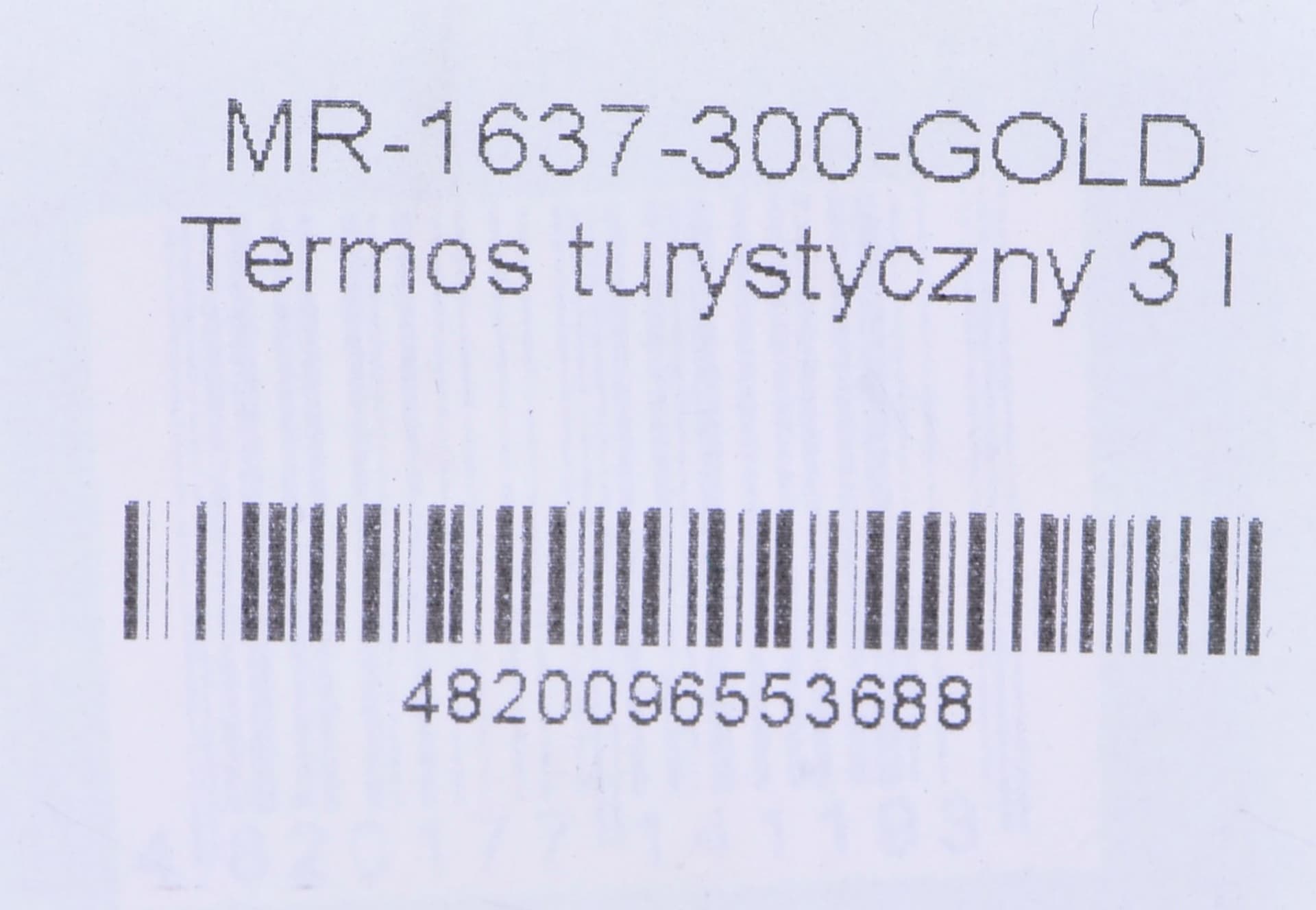 

Termos turystyczny 3 l MR-1637-300-GOLD Maestro