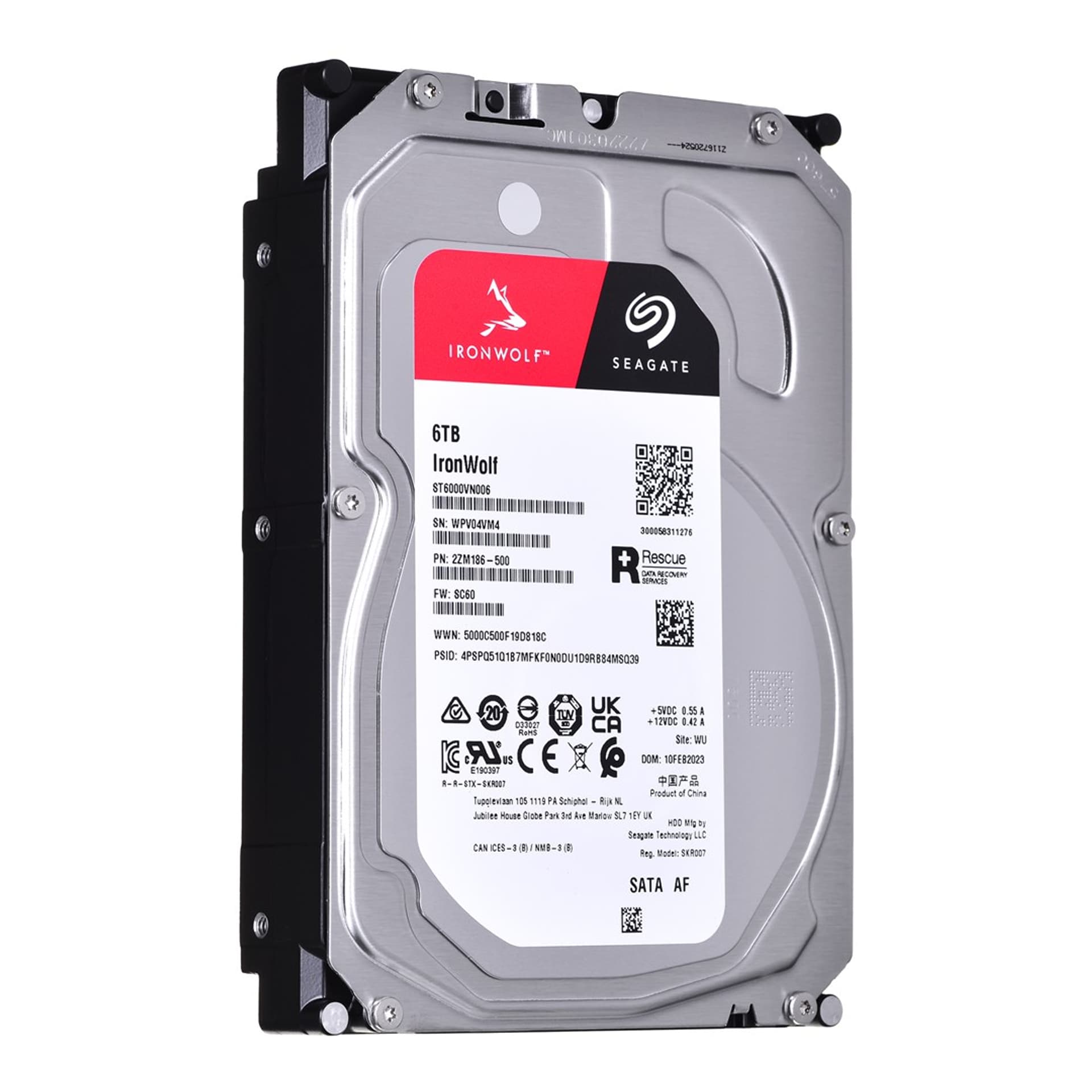 

Dysk twardy HDD Seagate IronWolf 6TB 3,5" SATA ST6000VN006