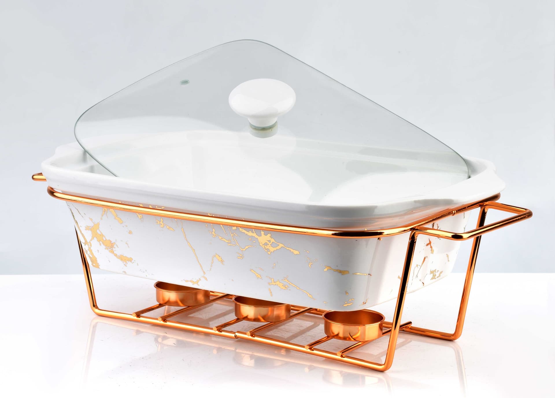 

ELEGANT KITCHEN Naczynie z podgrzewaczemi pokrywą prostokątne 2.4l 33x20x7cm COOKINI
