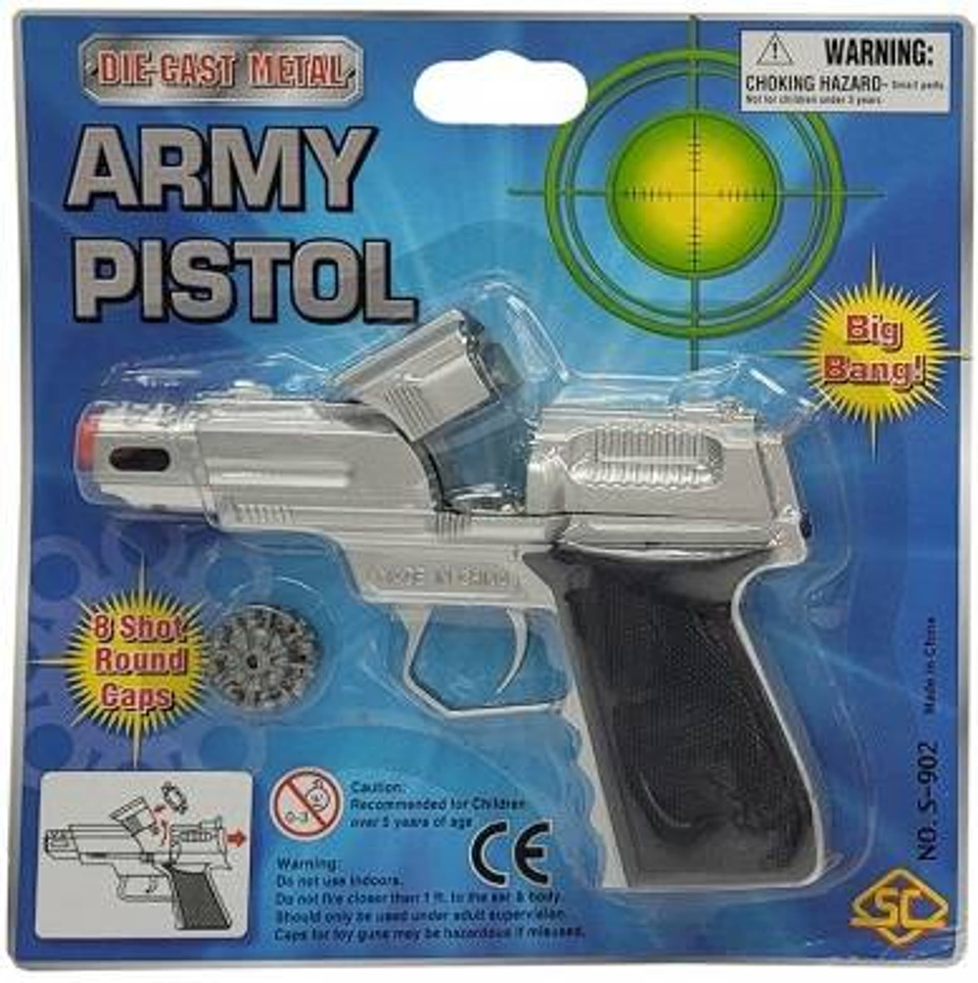 

PISTOLET METALOWY NA KAPISZONY SPŁONKA