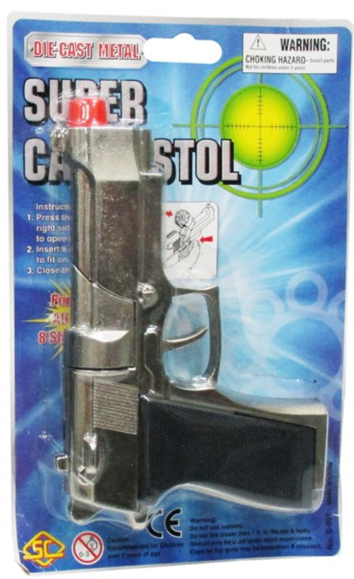 

PISTOLET METALOWY NA KAPISZONY SPŁONKĘ