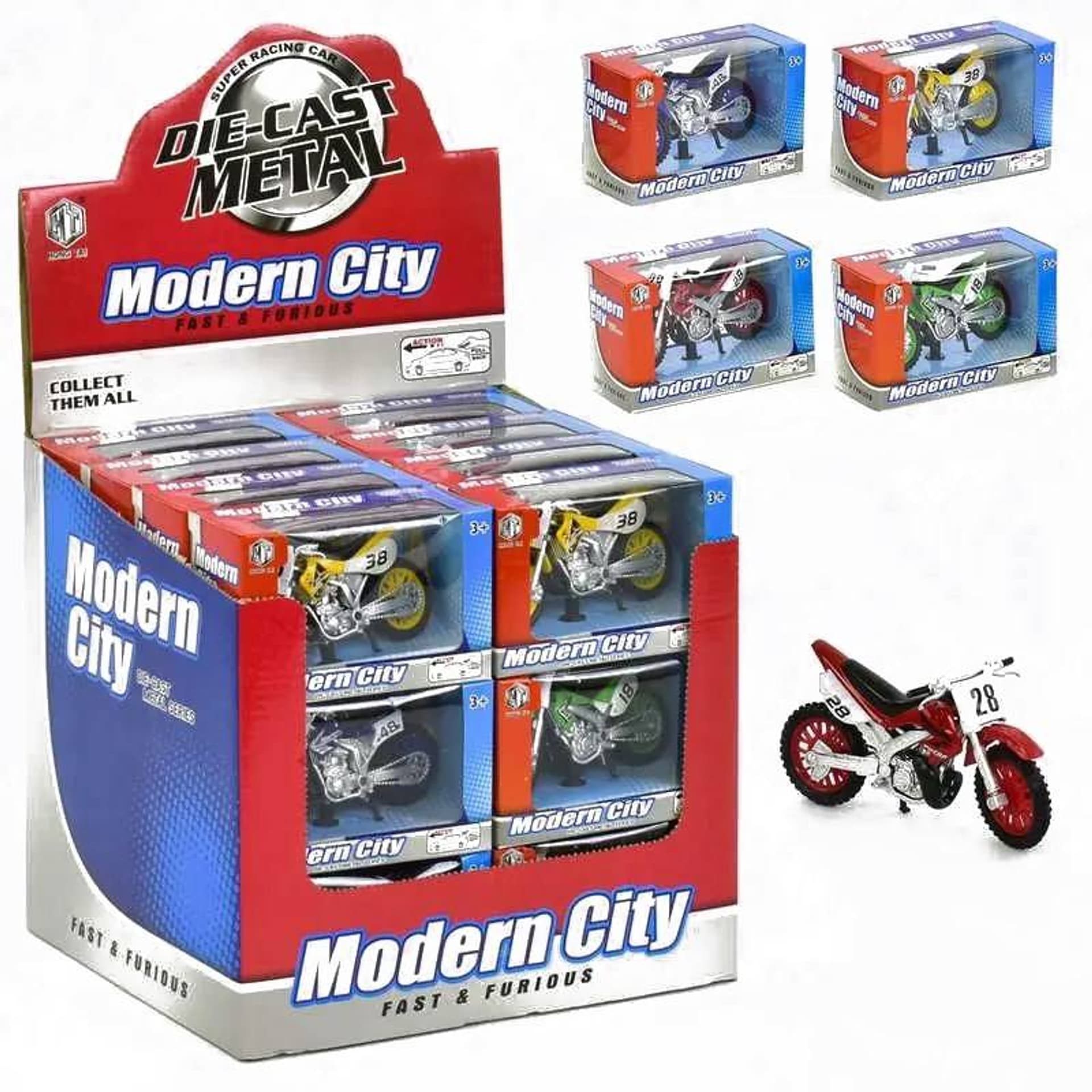 

MOTOCYKL CROSSOWY METALOWY