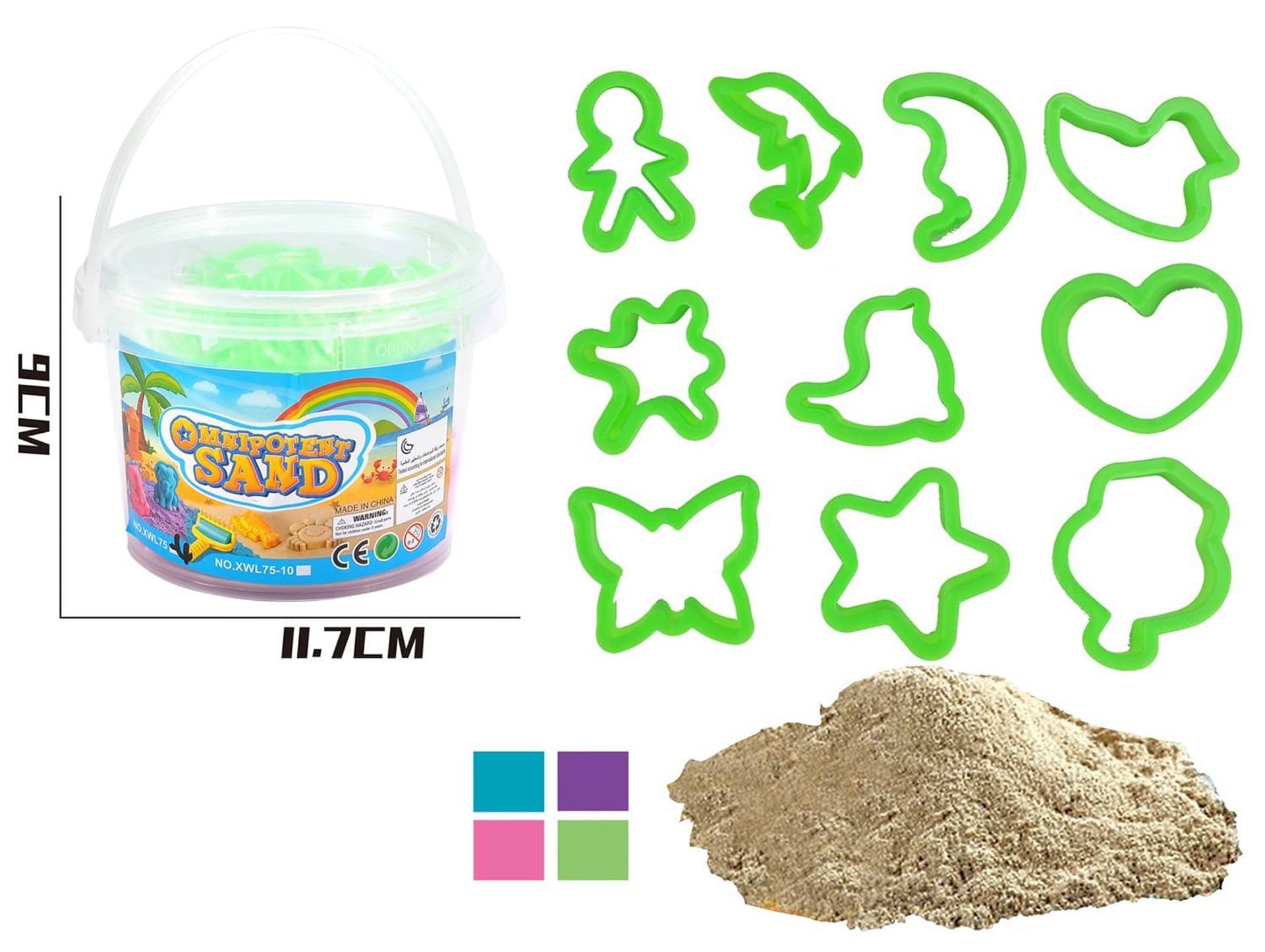 

PIASEK KINETYCZNY 200g Z FOREMKAMI
