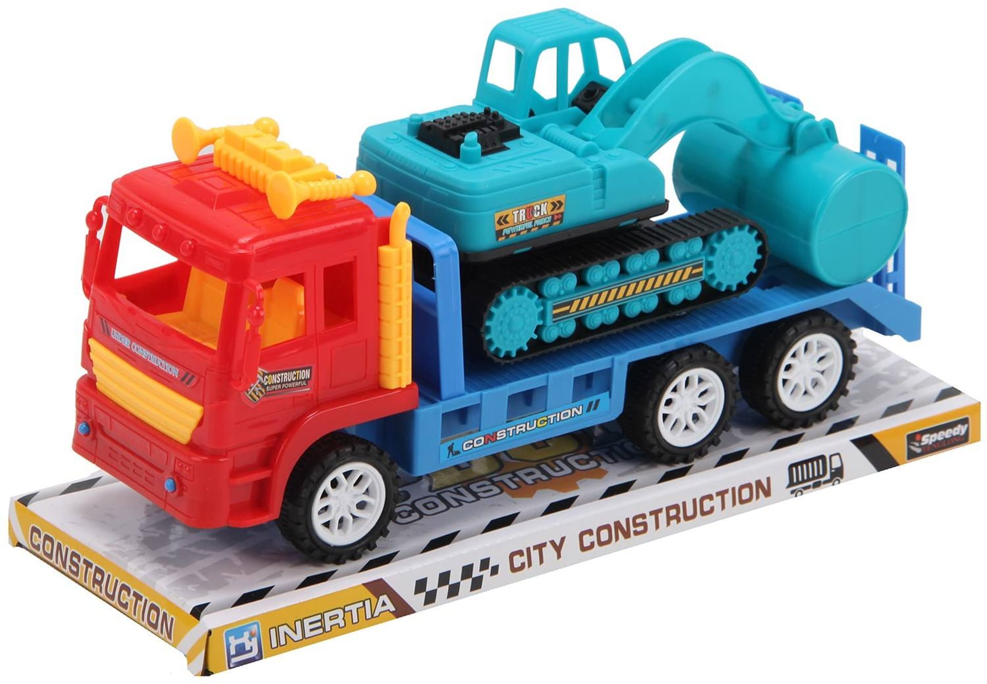 

AUTO LAWETA Z POJAZDEM BUDOWLANYM