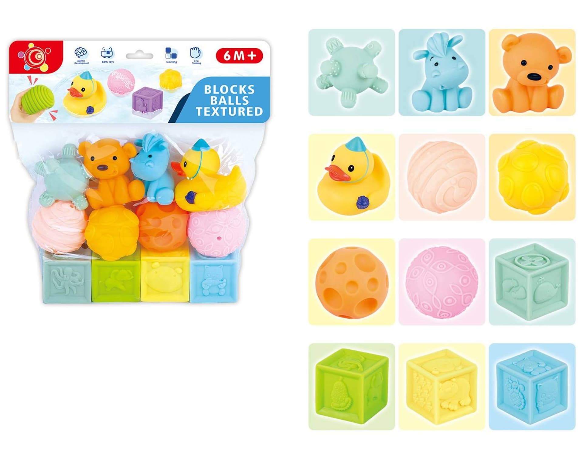 

KLOCKI MIĘKKIE SENSORYCZNE 12 ELEMENTÓW