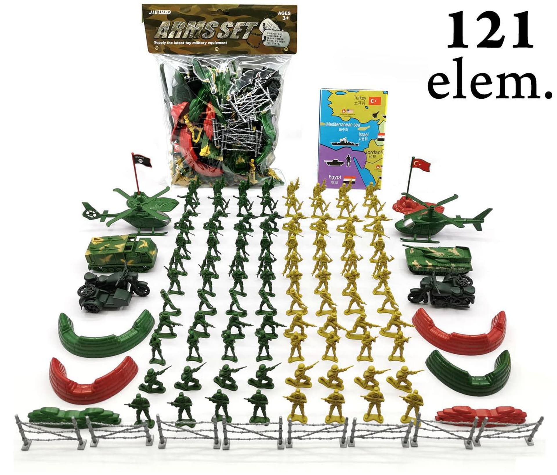 

ZESTAW WOJSKOWY 121 ELEMENTÓW